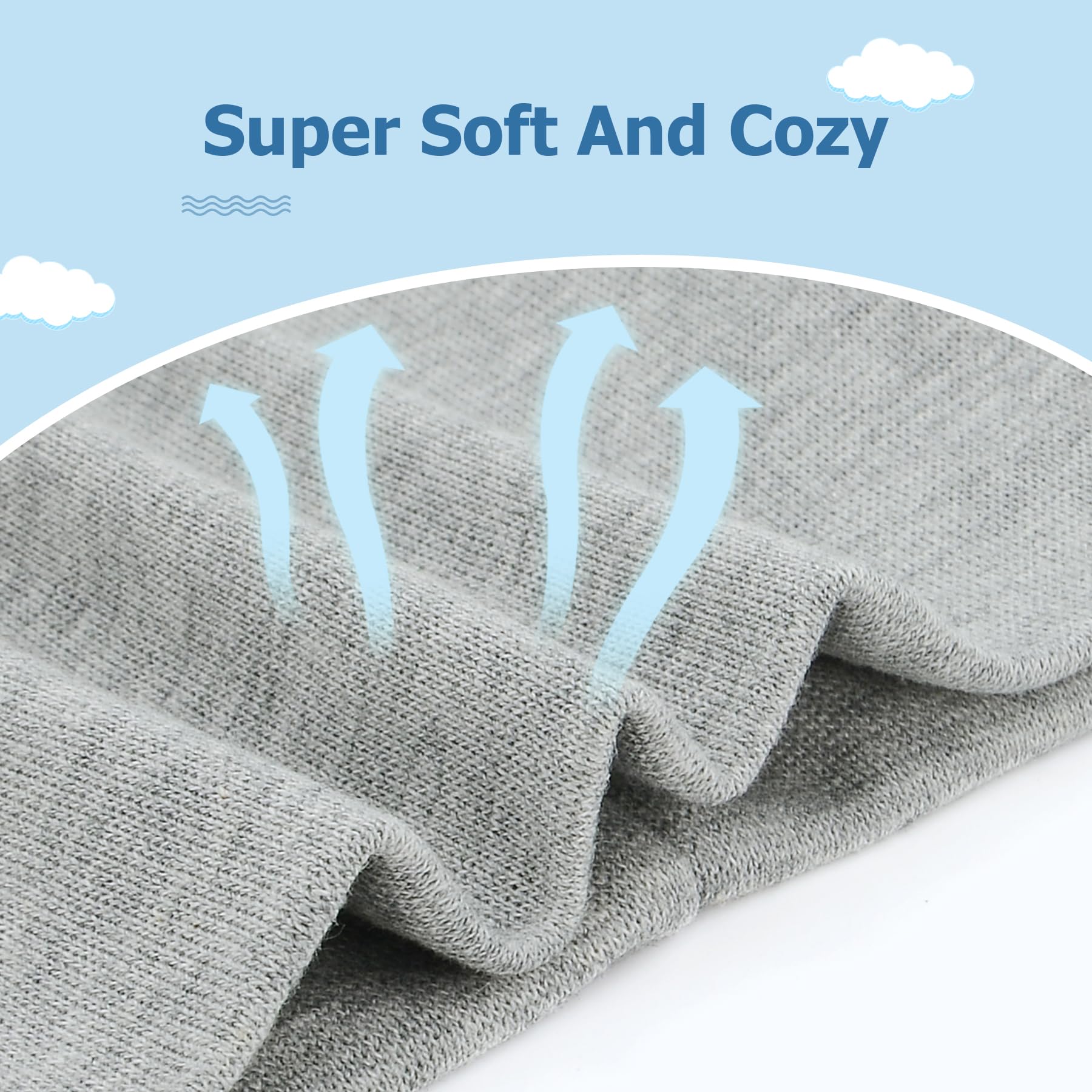Zando Baby Hats and Mittens Set - Unisex Infant Beanie & Scratch Mittens for Newborn Boys & Girls - Soft Hospital Hat for Baby Shower Gifts & Photography