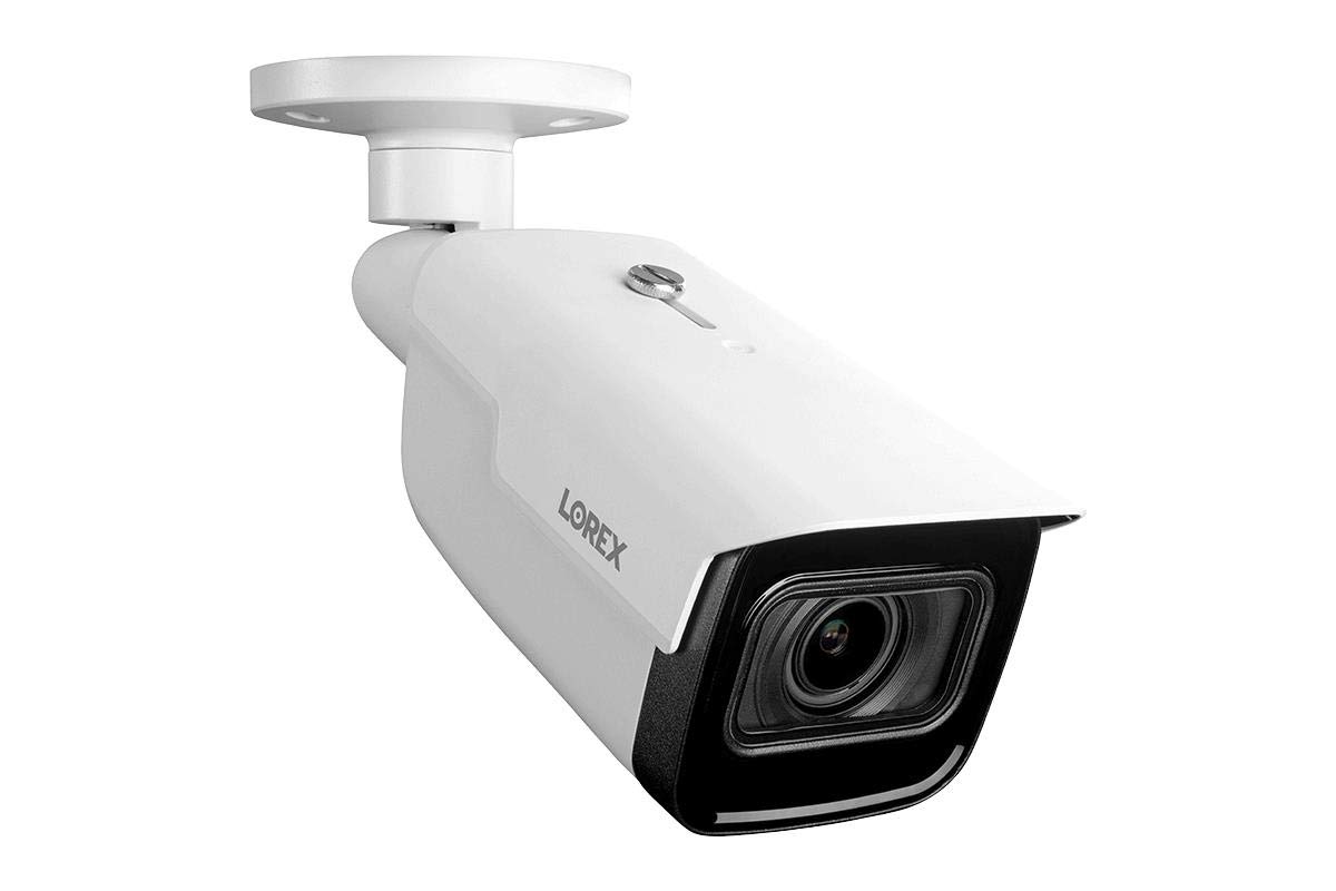 Lorex 4K (8MP) Night Vision Motorized Varifocal Smart IP Bullet Security Camera - White | Outdoor/Indoor Home & Business Surveillance, Day/Night Monitoring