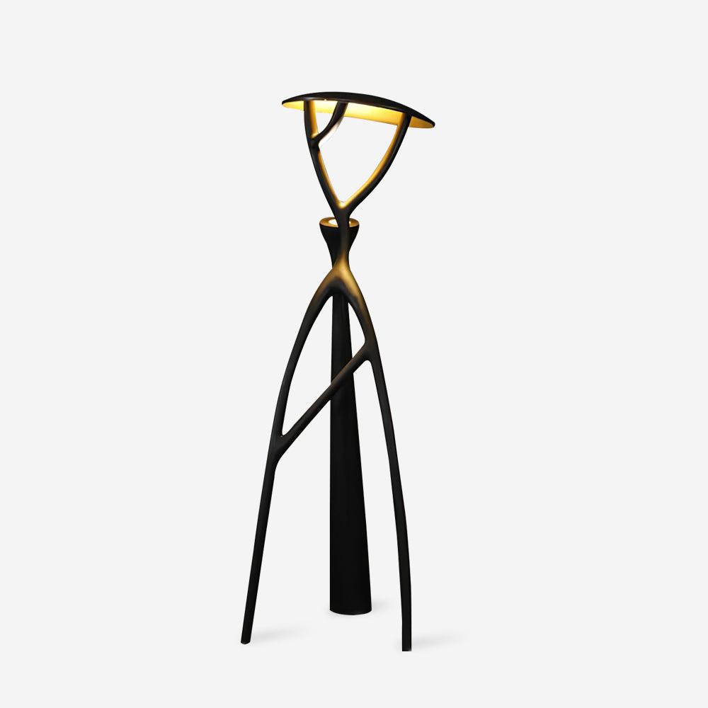 Gothic Tree Sculpture Floor Lamp - Handcrafted Black Metal Tree Design Standing Light for Living Room, Bedroom, or Gothic Home Decor - Perfect for Halloween, Dark Aesthetic, and Fantasy Themed Spaces