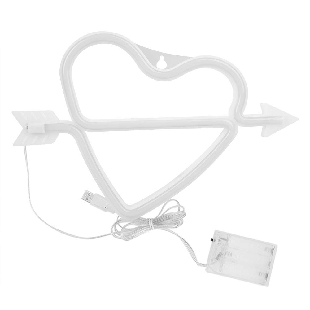 Zerodis Adorable Heart Shape LED Light - Battery Powered Heart Light Sign, Romantic Heart Shaped Neon Signs for Bedroom Decor, Valentine's Day Gift, Party & Bar Lighting (Pink) - Perfect for Date Nights, Wedding Decorations and Home Ambiance