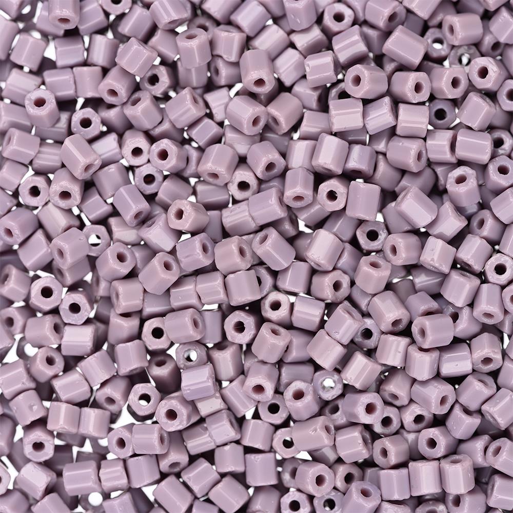 10/0 Czech 2 Cut Opaque Mauve Glass Seed Beads - 22g for Jewelry Making, Beading Crafts & DIY Projects