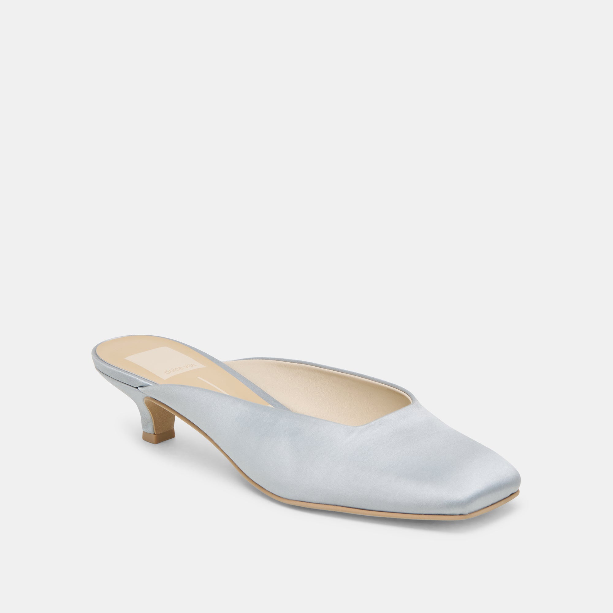 UMARA Women's Light Blue Satin High Heels - Elegant Pointed Toe Pumps for Party, Wedding & Evening Wear
