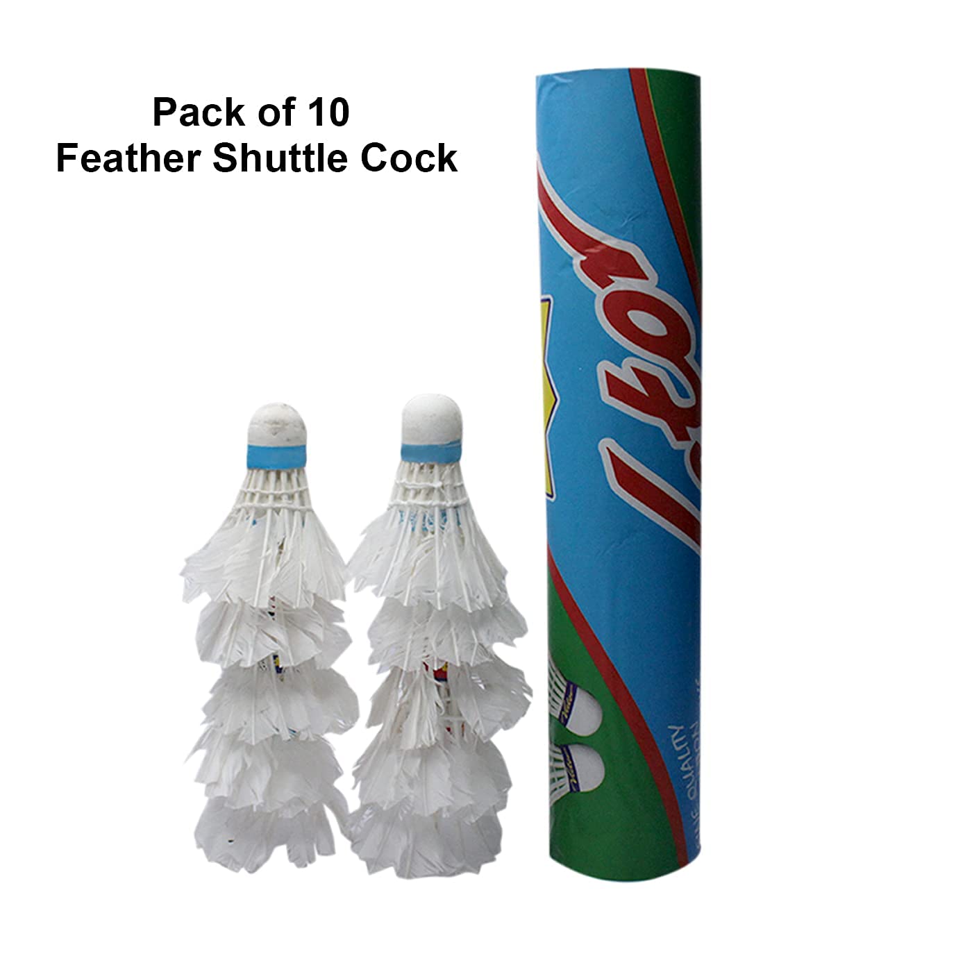 **Premium AASA Feather Shuttlecocks for Badminton – Indoor & Outdoor Play – Durable Set of 10 (White) – Perfect for Kids, Adults, and Competitive Matches**