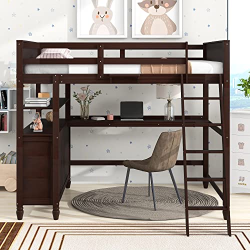 Espresso-with Drawer & Desk