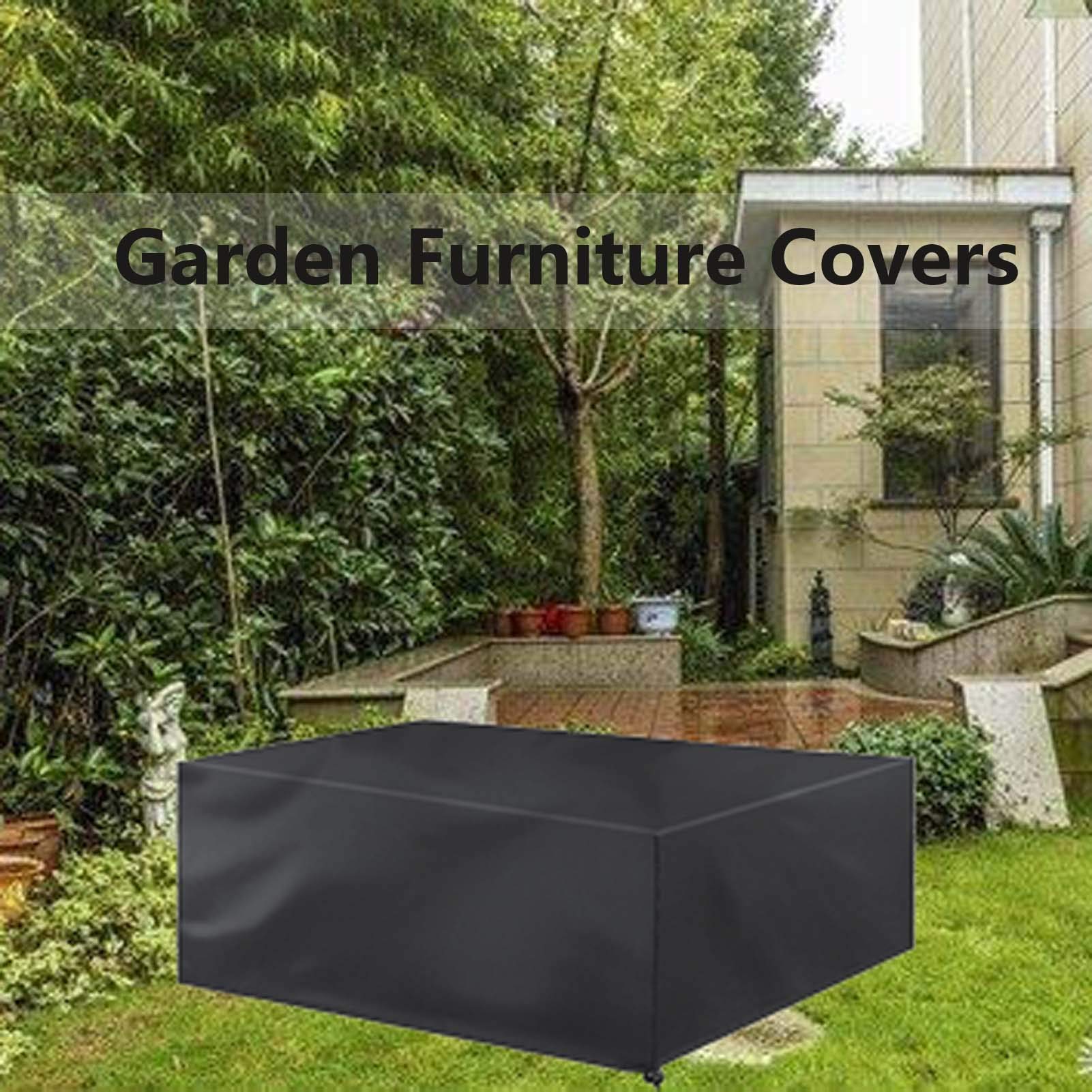 84x52x29 Inch Waterproof Outdoor Patio Furniture Cover - 420D Oxford Fabric, UV Protection for Rattan Cube Set, Garden Table & Chair Covers - Perfect for Backyard, Deck & Poolside Use