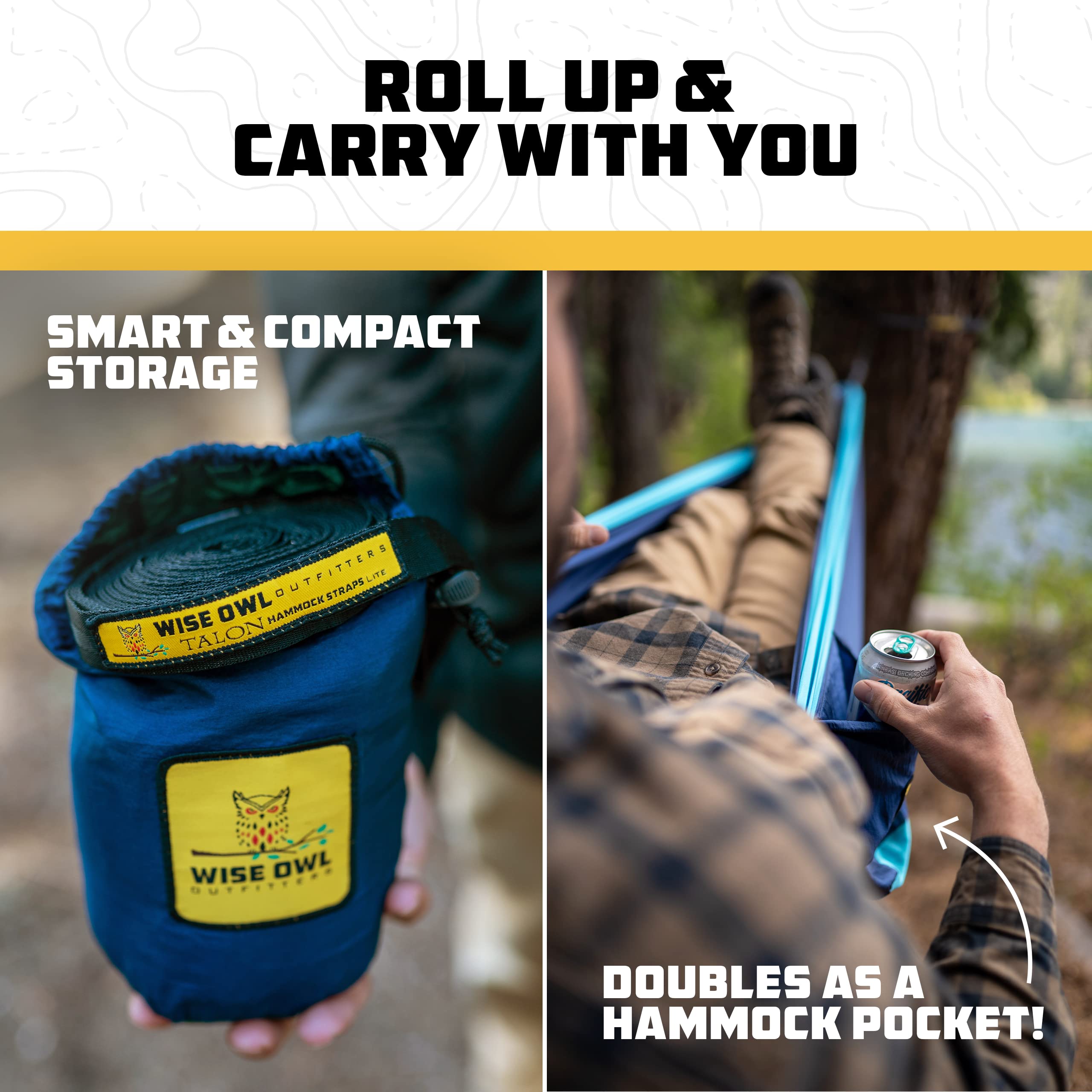 Wise Owl Outfitters Double Camping Hammock with Underquilt - Lightweight Portable Hammock Set for Outdoor Adventures, Camping, Hiking & Backpacking - Perfect for Backyard Relaxation and Wilderness Exploration