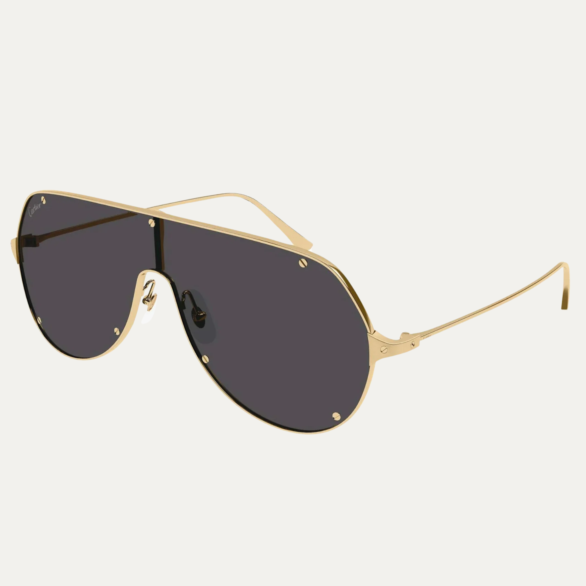 Cartier CT0324S 001 99 Men's Luxury Metal Sunglasses - Polarized UV Protection Aviator Style for Driving & Outdoor Activities