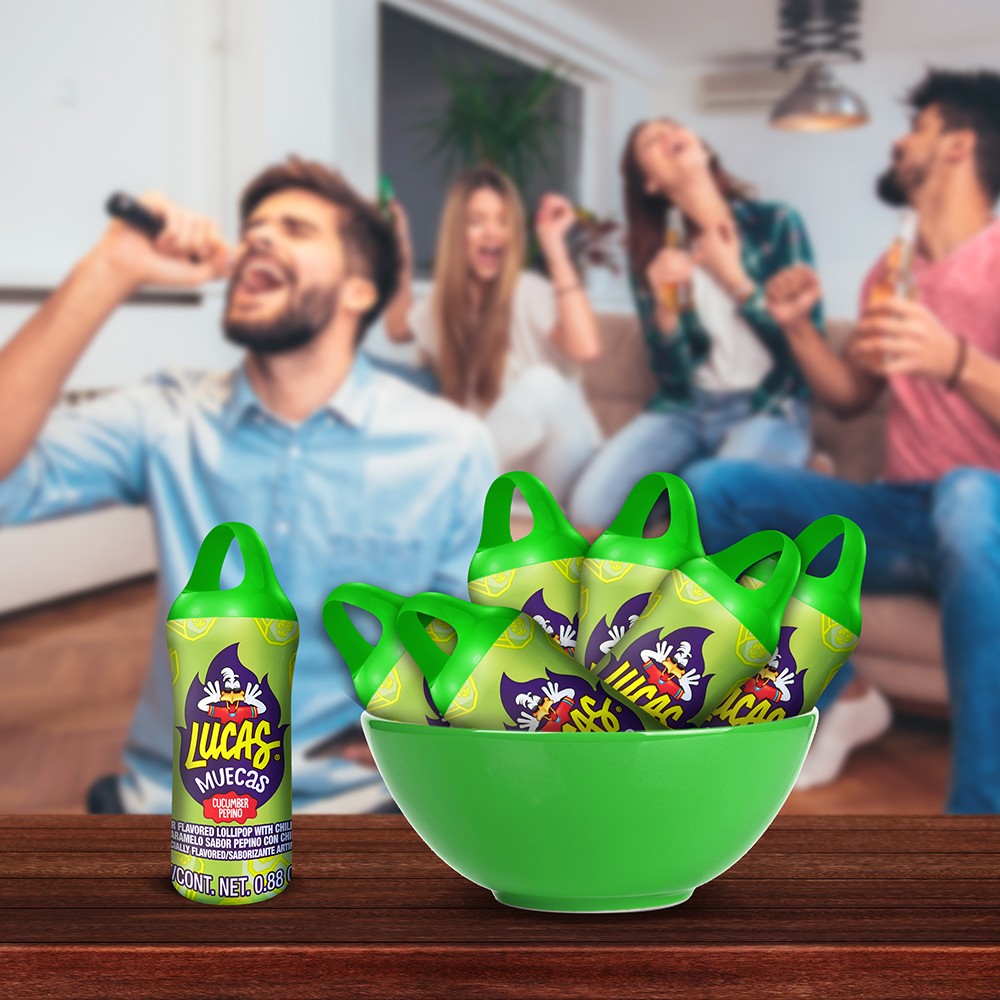 Lucas Muecas Pepino Gummy Candy | 10 Count Box | Perfect for Parties, Snacks & Gifts