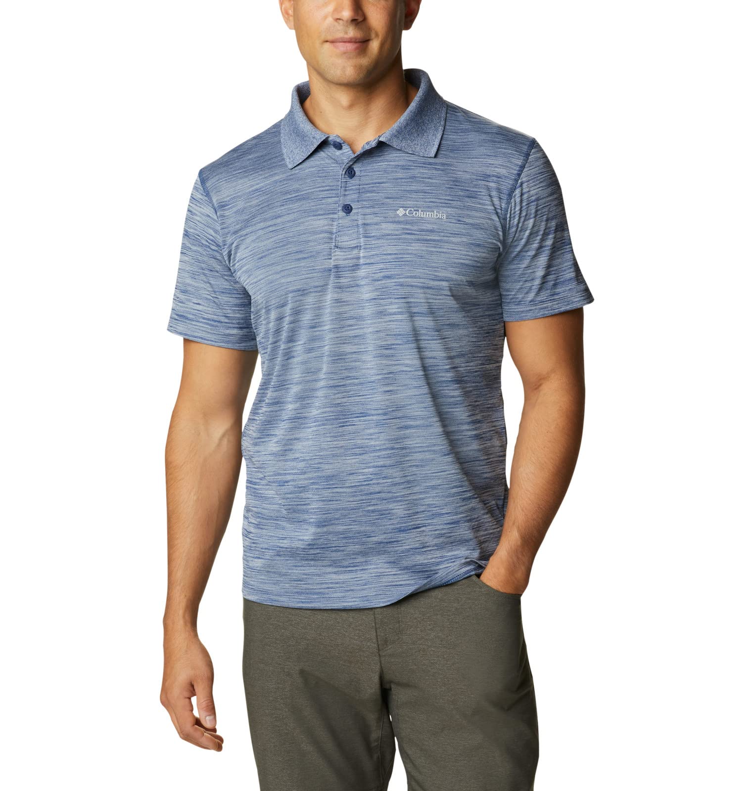 Columbia Men's Zero Rules Polo Shirt - Moisture-Wicking, UV Protection, Comfort Fit for Golf, Travel & Outdoor Activities