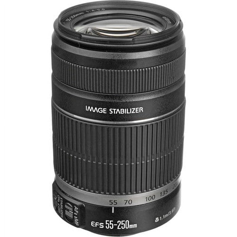 Canon EF-S 55-250mm f/4.5-5.6 IS II Telephoto Zoom Lens for DSLR Cameras - Perfect for Wildlife, Sports & Travel Photography