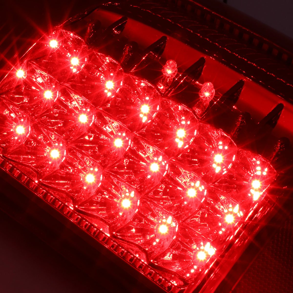 Auto Dynasty LED Tail Brake Lights for 08-16 Ford F250 F350 F450 F550 Super Duty - Chrome Housing Red Lens - Enhanced Visibility & Safety for Night Driving & Towing