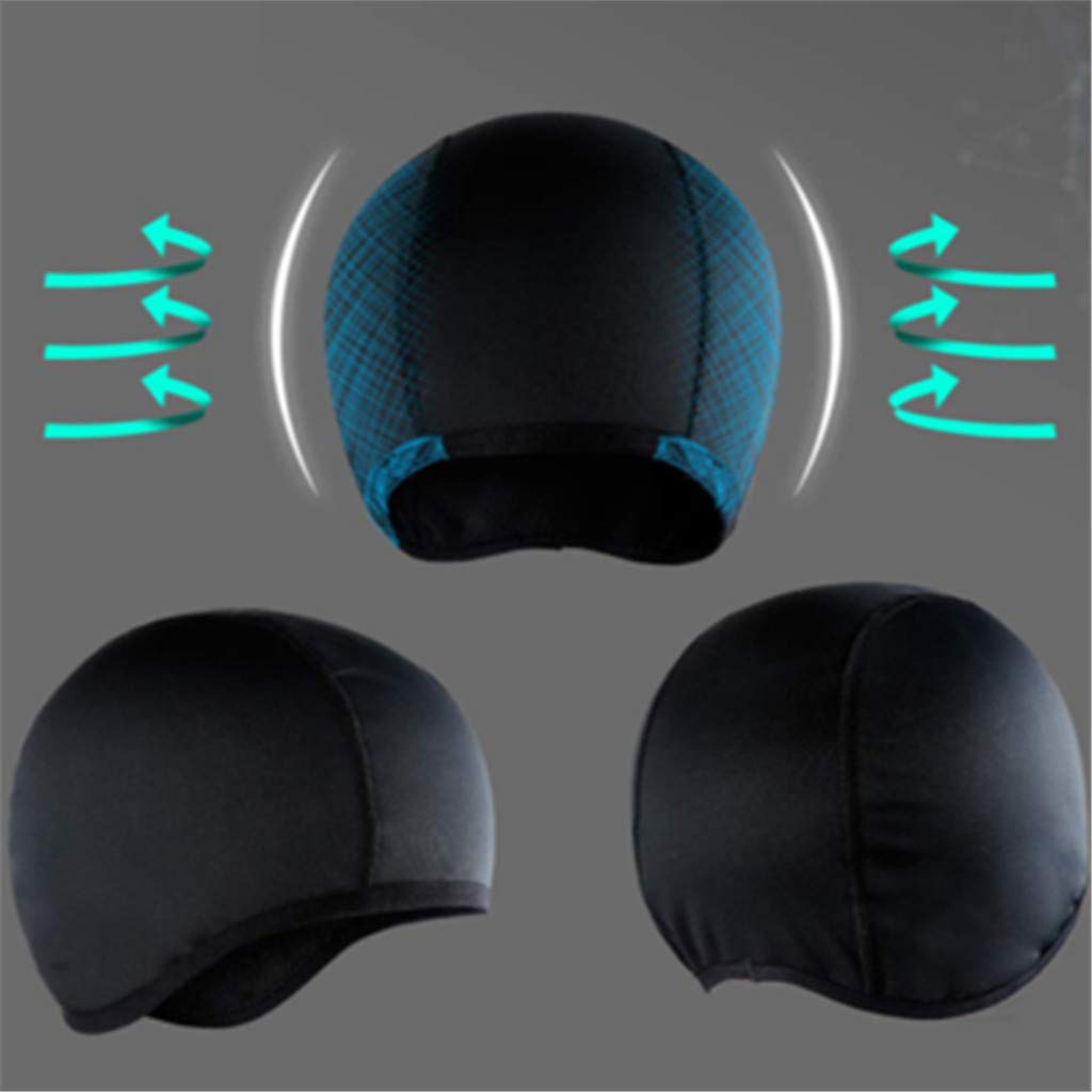Cooling Helmet Liner Cap - Moisture Wicking Skull Cap for Motorcycle & Bike Helmets - Sweat Absorbing Beanie for Sports & Outdoor Activities