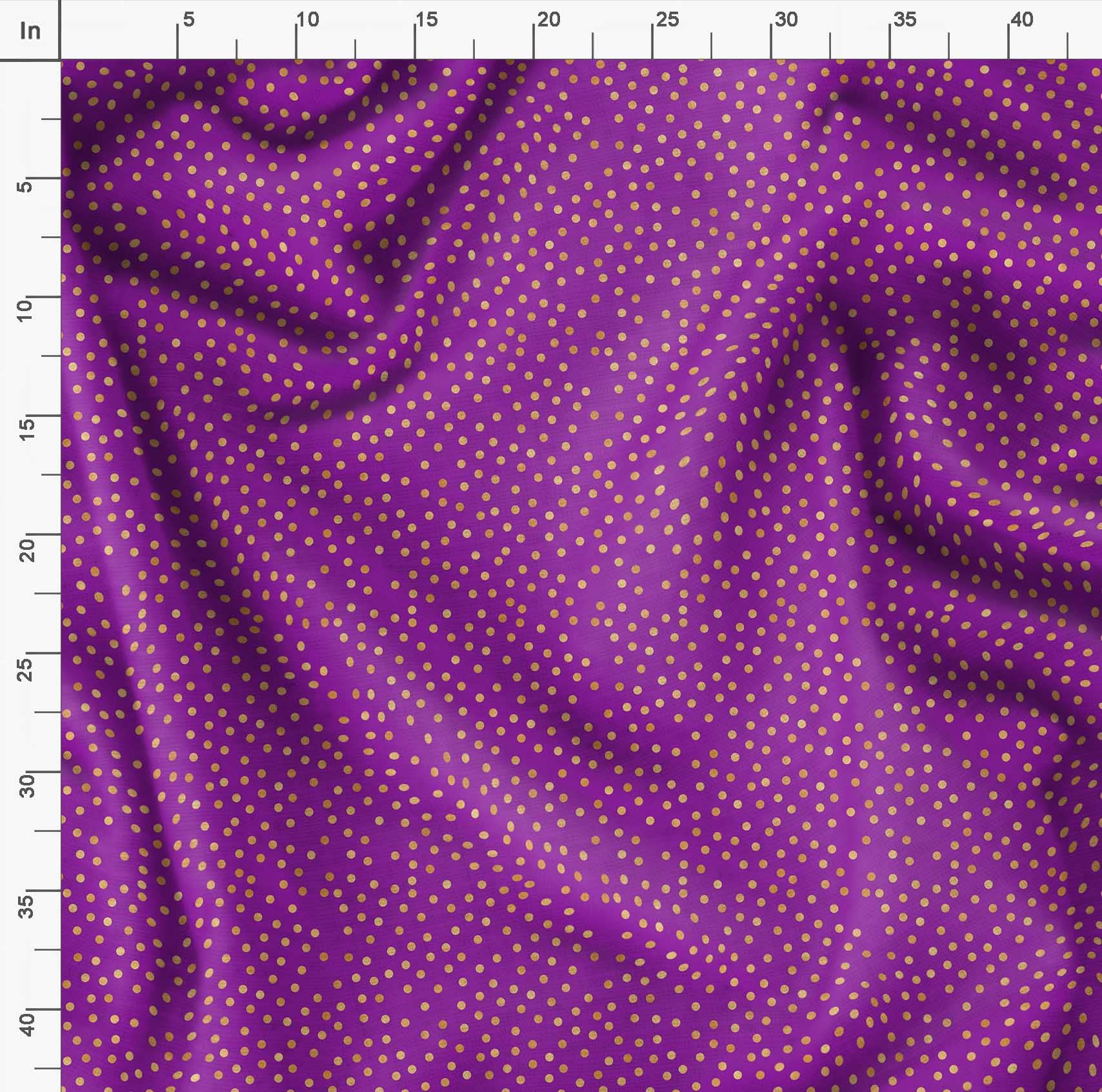 Soimoi Moss Georgette Purple Fabric by The Yard - 42 Inch Wide Polka Dot Printed Fabric for Dresses, Blouses & DIY Crafts - Lightweight Flowy Material for Fashion Sewing & Home Decor Projects
