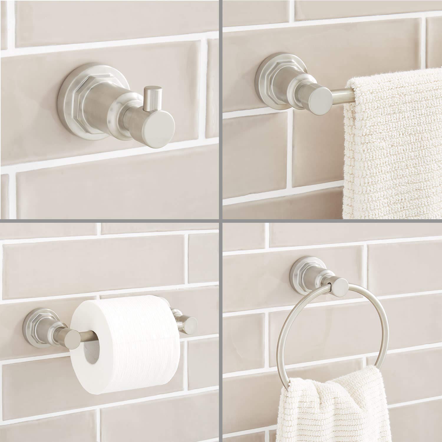 Premium Greyfield Bathroom Hardware Set - 24