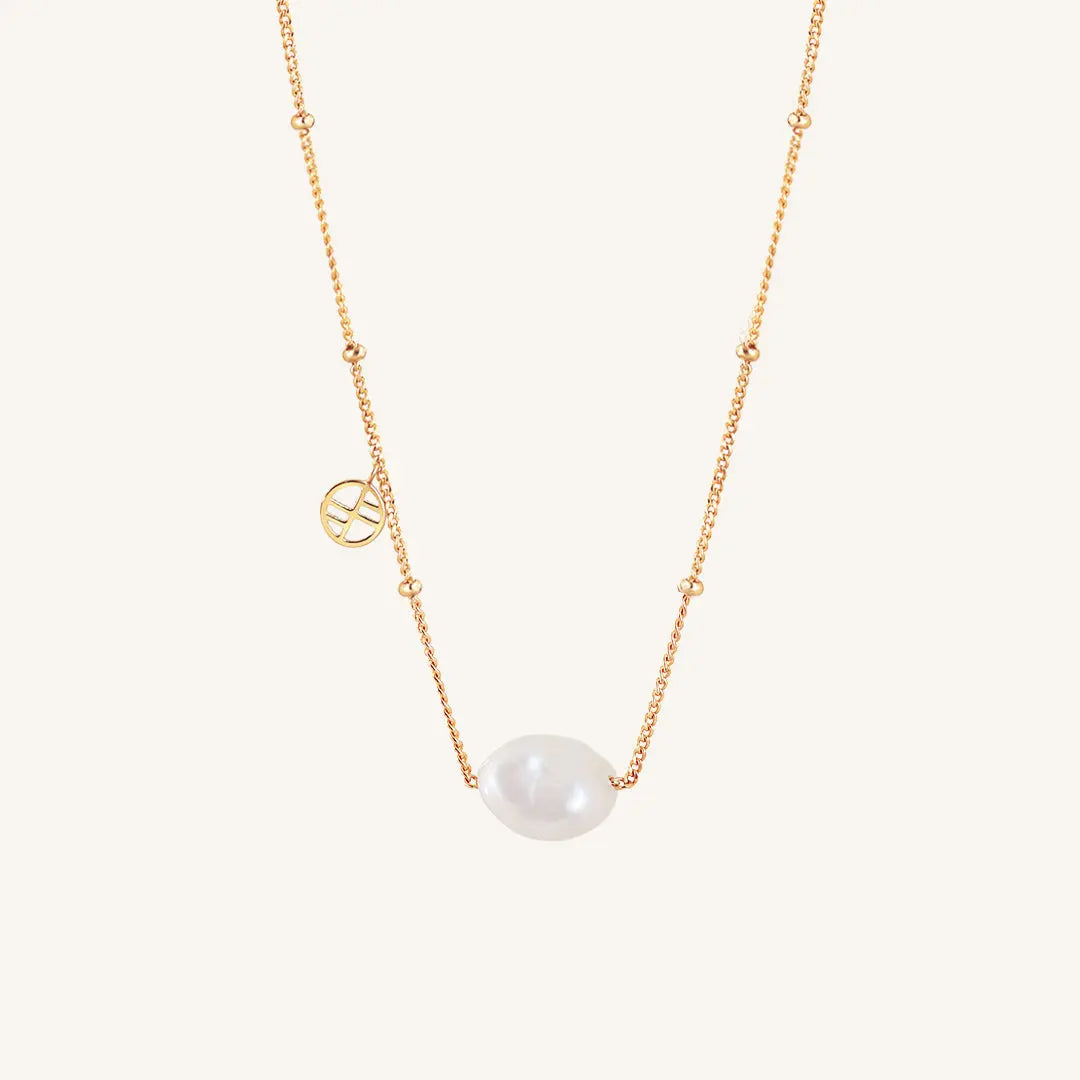 Elegant Dove Pearl Necklace for Women - 18K Gold Plated Freshwater Pearl Pendant - Perfect for Weddings, Anniversaries & Special Occasions