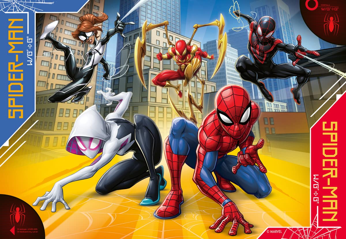 Marvel Spider-Man Superheroes Jigsaw Puzzle for Kids Ages 3+ | 35-Piece Educational Puzzle | Perfect Gift for Boys & Girls | Fun Learning Activity for Preschoolers & Toddlers | Playtime, Birthday Party & Family Game Night