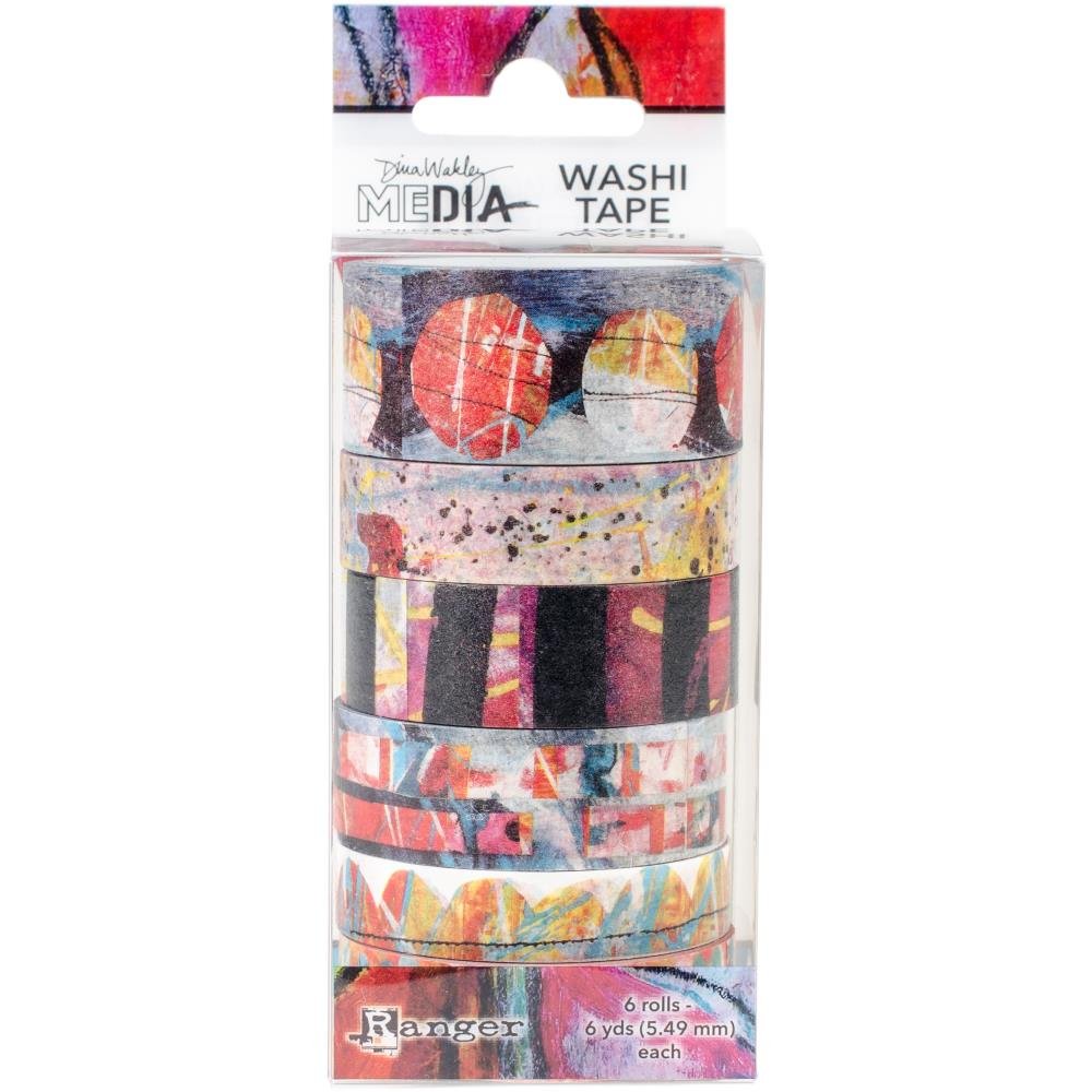Dina Wakley Media Tape - Pack of 2-6 Rolls | Acid-Free Adhesive for Mixed Media Art, Scrapbooking & Journaling