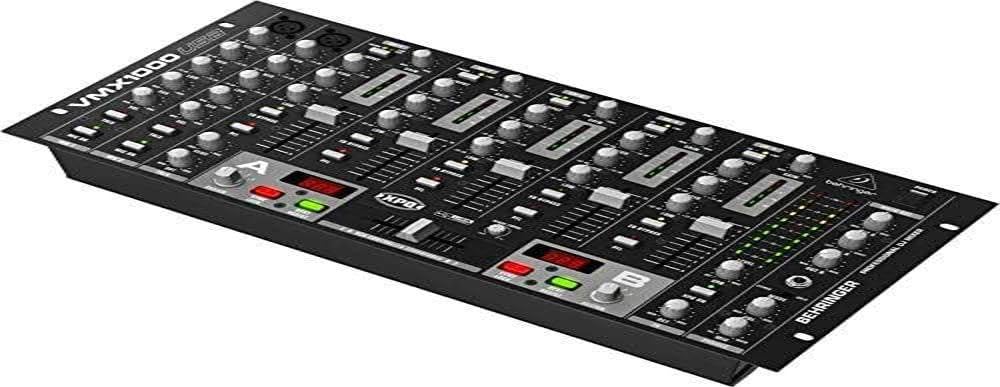 Behringer Pro Mixer VMX1000USB 5-Channel DJ Mixer with USB Audio Interface - Perfect for Club DJs & Home Studio Mixing