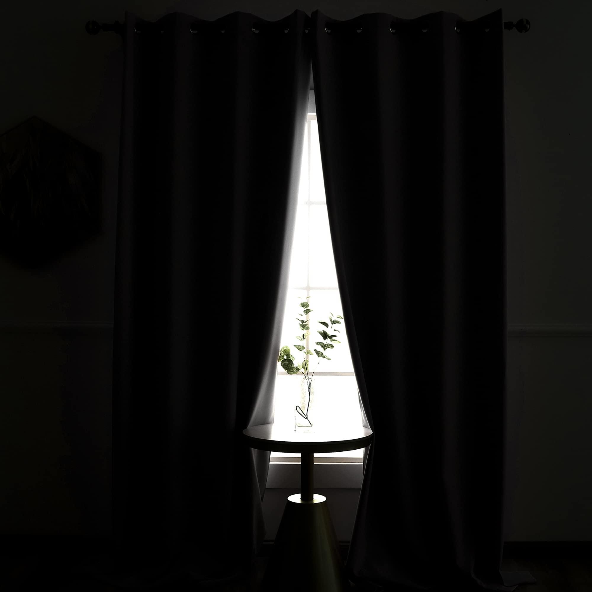 YGO Blackout Curtains 52x45 Inches - 2 Panels, Lilac Room Darkening Drapes with Ring Top for Kids Bedroom & Nursery | Light Blocking Window Treatment for Better Sleep & Home Decor