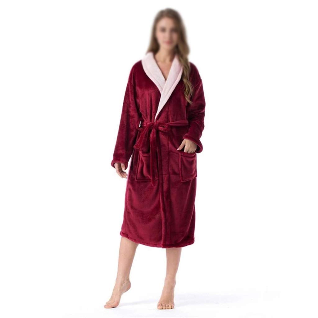 Cozy CUJUX Women's Winter Fleece Kimono Robe - Thick Warm Bathrobe with Coral Fleece Lining, Soft Nightgown & Lounge Wear for Home, Spa, and Relaxation (Color: A, Size: Small) - Perfect for Cold Nights, Morning Coffee, and Self-Care Moments