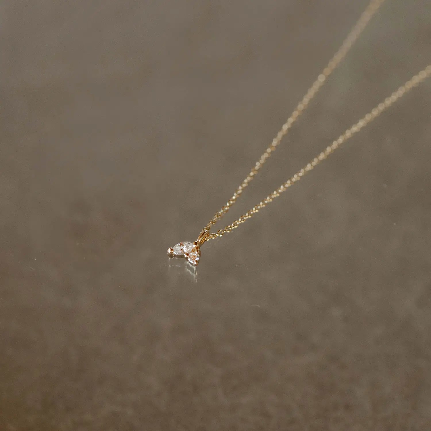 14K Yellow Gold 'Lean on Me' Diamond Necklace - Elegant Gift for Her, Perfect for Anniversaries, Birthdays & Special Occasions