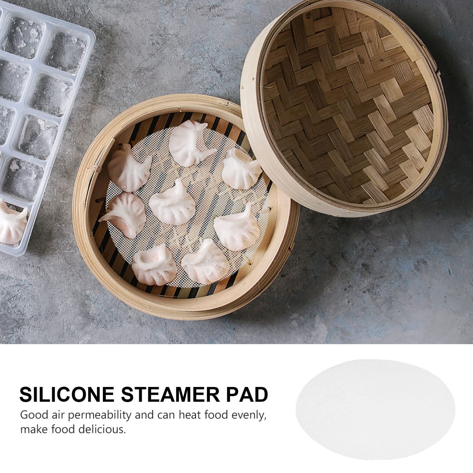 **CALLARON 10-Pack Non-Stick Steamer Mats – Reusable Steamed Bun Liners for Bamboo & Metal Steamers – Perfect for Dumplings, Bao Buns & Vegetables – Essential Kitchen Gadgets & Steamer Supplies**