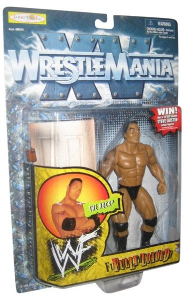 1999 WWF Jakks Pacific Fully Loaded Series 1 The Rock Wrestling Action Figure - Collectible WWE Toy for Fans & Kids - Perfect for Display, Play & Nostalgic Gift Giving