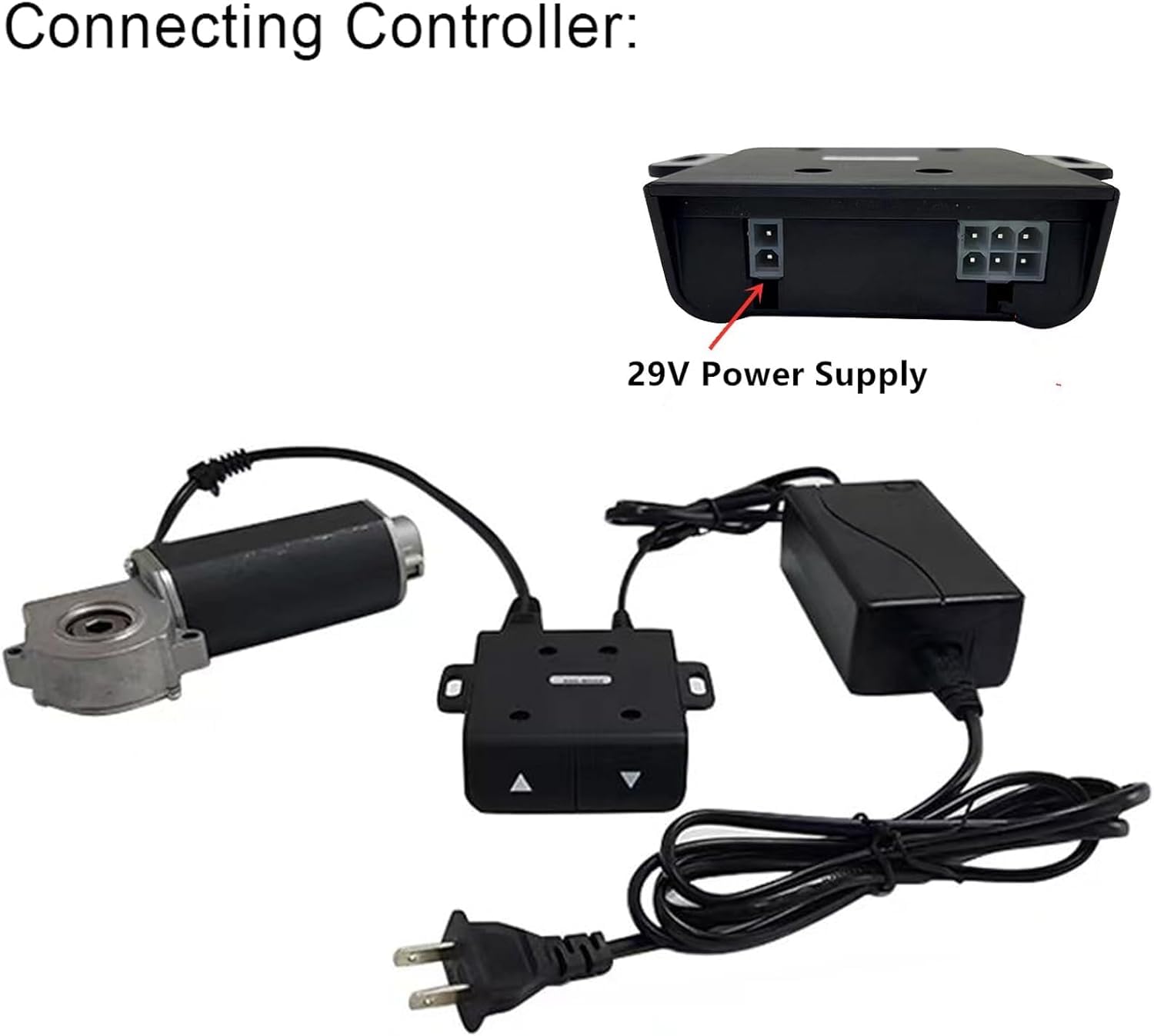 Universal Adjustable Bed Power Supply Replacement - Electric Bed Frame Power Adapter Kit with Standard Prong (Perfect for Home, Hospital & Elderly Care Use)