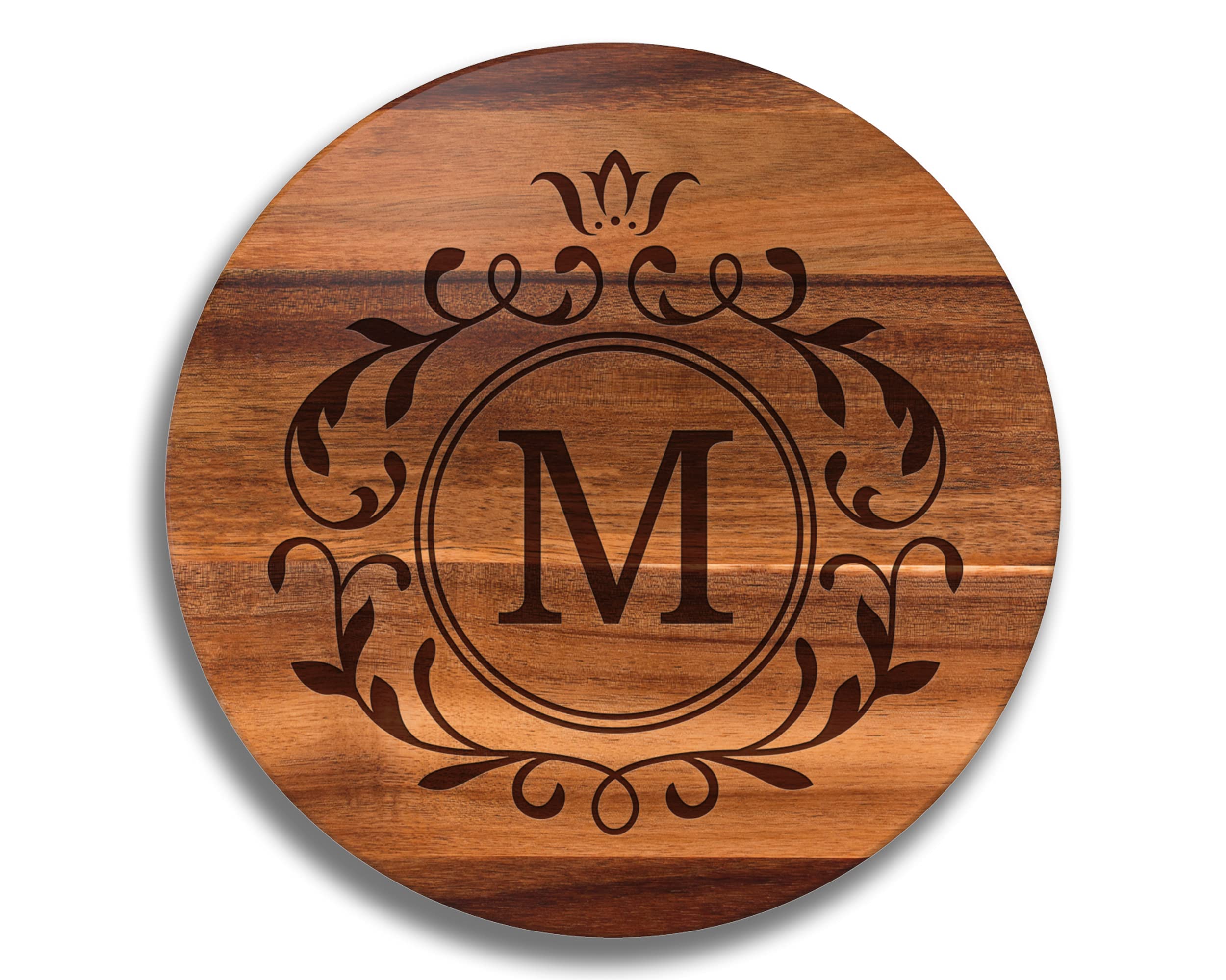 Custom Lazy Susan Turntable - Personalized Wooden Rotating Serving Tray for Dining Table, Wedding Gifts & Kitchen Organization | Perfect for Entertaining, Spice Storage & Cutting Board Use