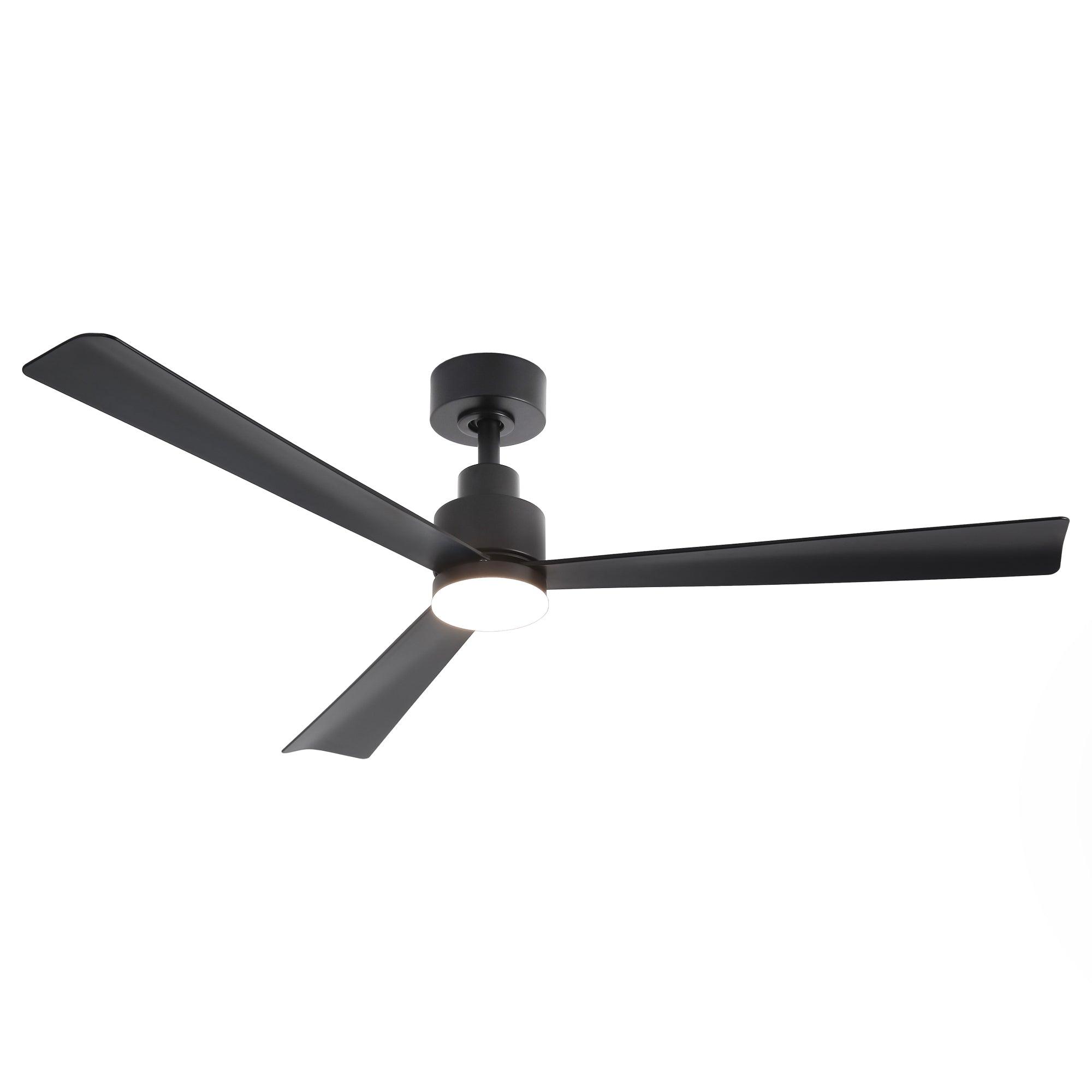 52 Inch Dinah Modern Ceiling Fan with Remote Control & LED Light - Perfect for Living Room, Bedroom, and Office Cooling