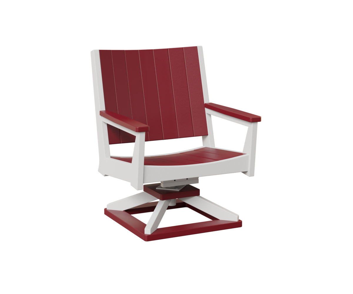 Berlin Gardens Mayhew Chat Swivel Rocker - Outdoor Patio Conversation Chair with Comfortable Cushions for Porch, Deck, or Garden Relaxation