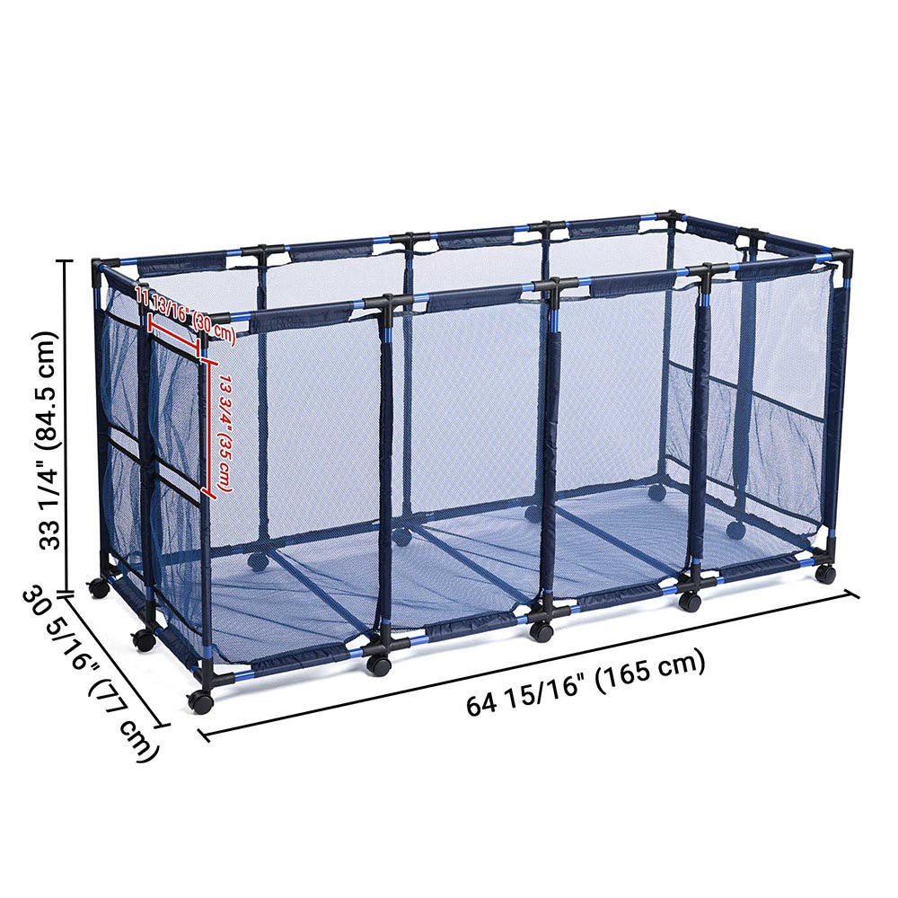 TheLAShop 223 Gallon Heavy Duty Pool Float Storage Mesh Bin - Large Water Toy Organizer for Swim Rafts, Inflatables & Pool Accessories - Perfect for Backyard, Poolside & Beach Storage