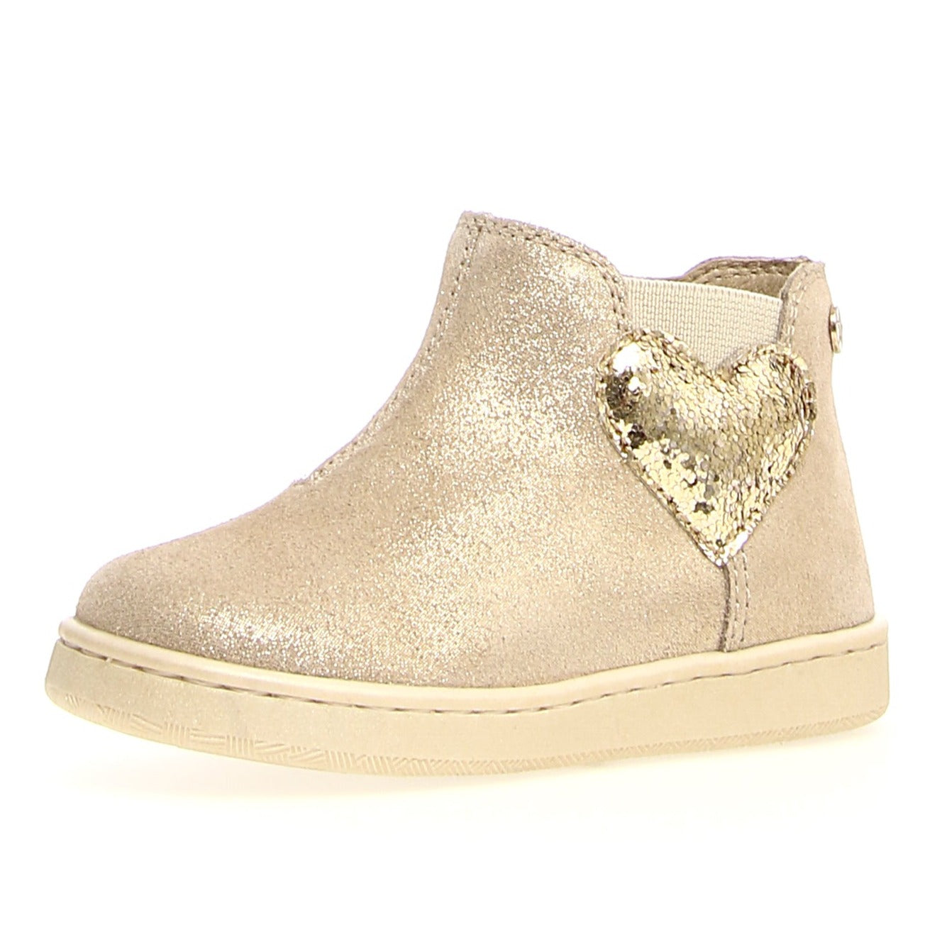 Naturino Glarny High Top Fantasy Sneakers for Girls - Platinum | Stylish & Comfortable Kids Sneakers for School, Play & Everyday Wear
