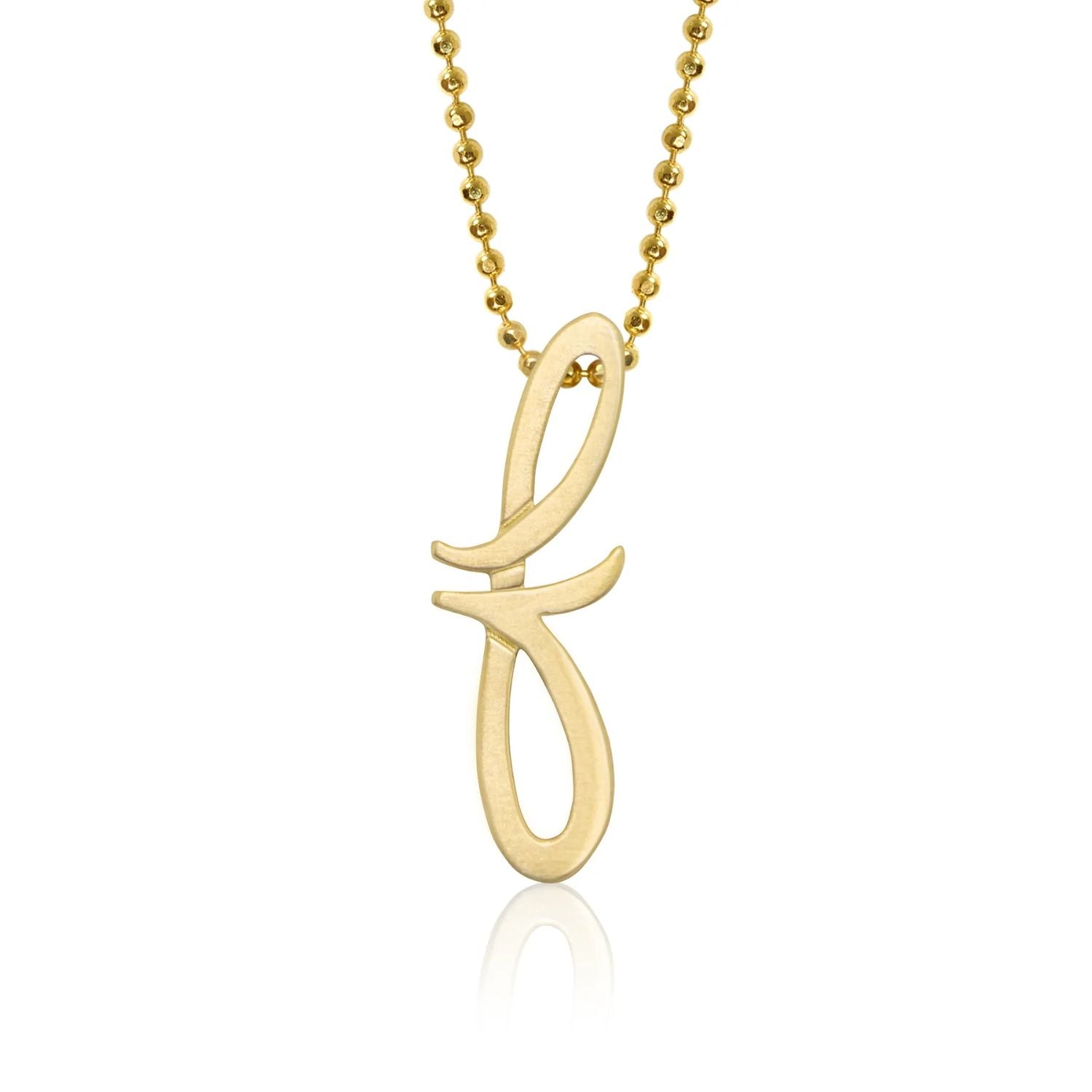 14K Yellow Gold Alex Woo Little Autograph Pendant Necklace - Elegant Personalized Jewelry Gift for Women, Perfect for Anniversaries, Birthdays & Special Occasions