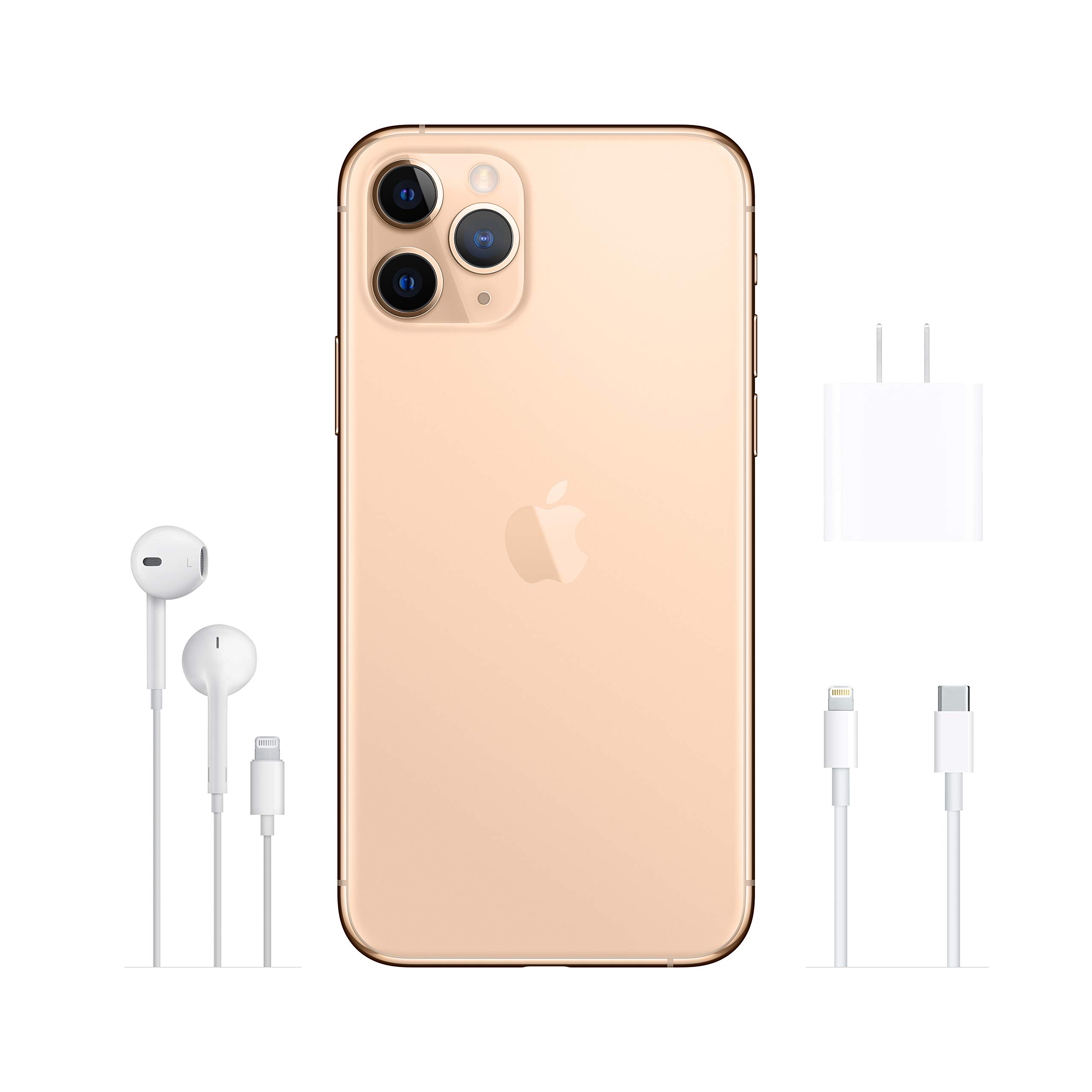 Apple iPhone 11 Pro 256GB Gold Unlocked Smartphone - Compatible with Cricket Wireless & Major US Carriers | Premium Camera, Long Battery Life for Photography, Streaming & Gaming