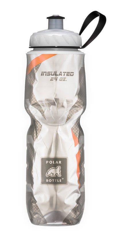 Polar Bottle Carbon 24oz (710mL) Insulated Water Bottle - BPA Free, Leak Proof, Durable Cycling & Sports Bottle for Gym, Hiking, Running & Outdoor Activities