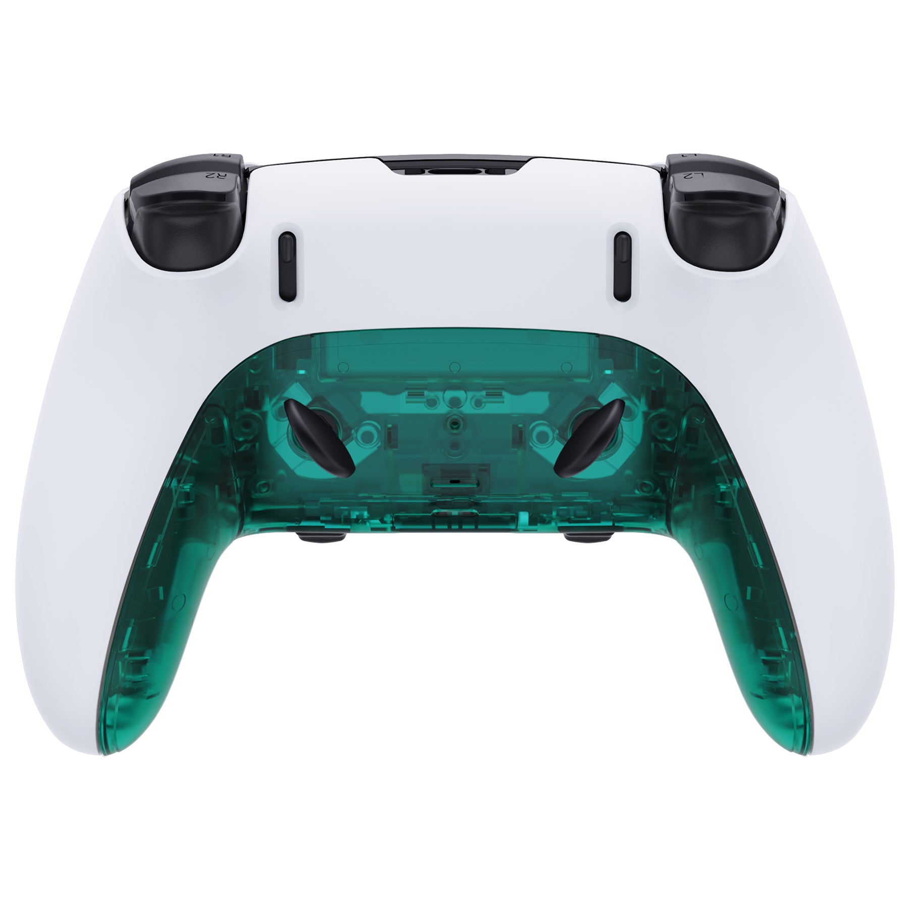 eXtremeRate Emerald Green PS5 Edge Controller Shell - DIY Replacement Front & Back Cover with Custom Plates | Gaming Accessories for Enhanced Style & Protection