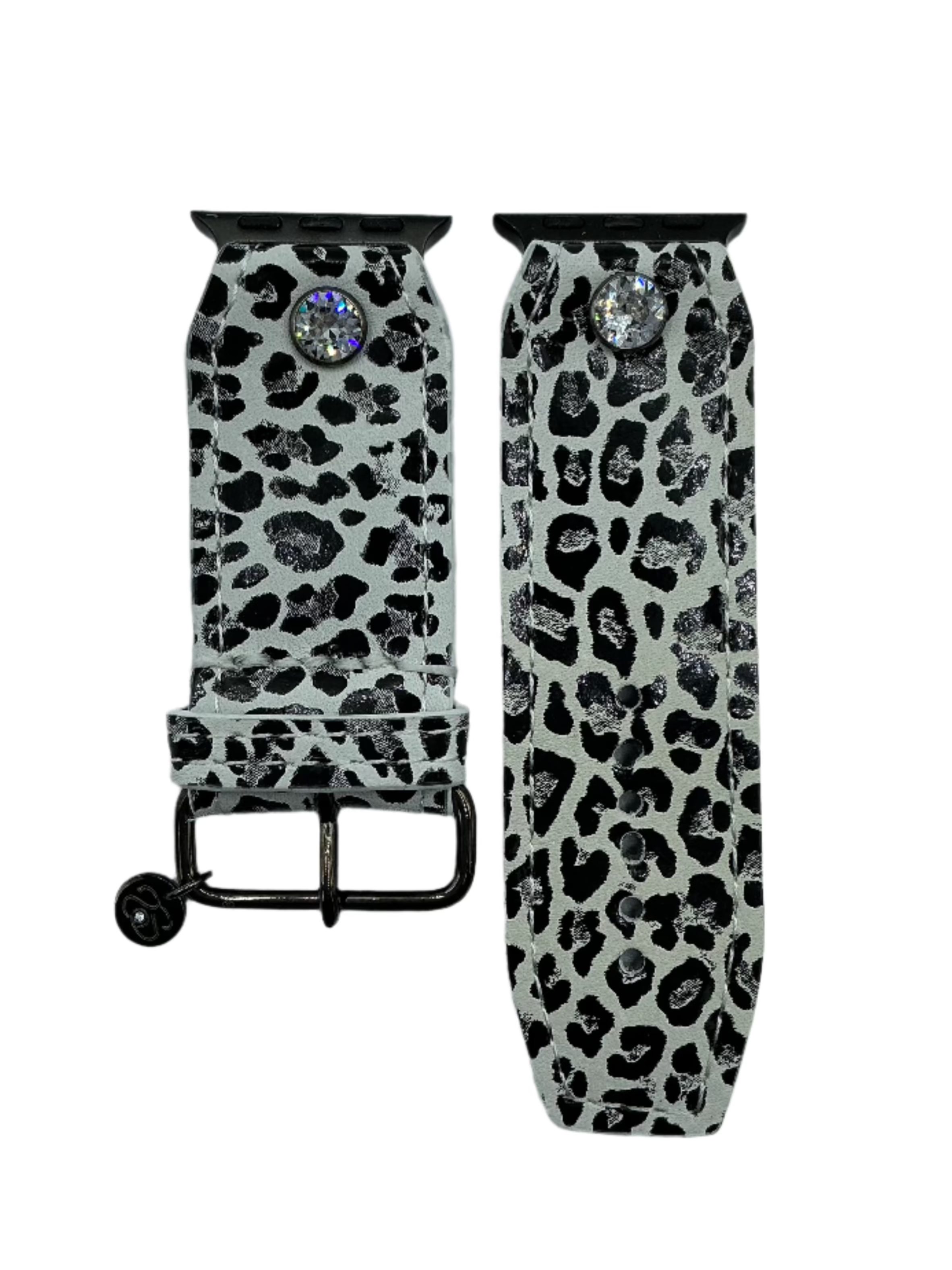 Luxurious Phantom Leopard Print Silicone Watch Band - Premium Replacement Strap for Apple Watch & Smartwatches - Perfect for Fashion, Workouts & Everyday Wear