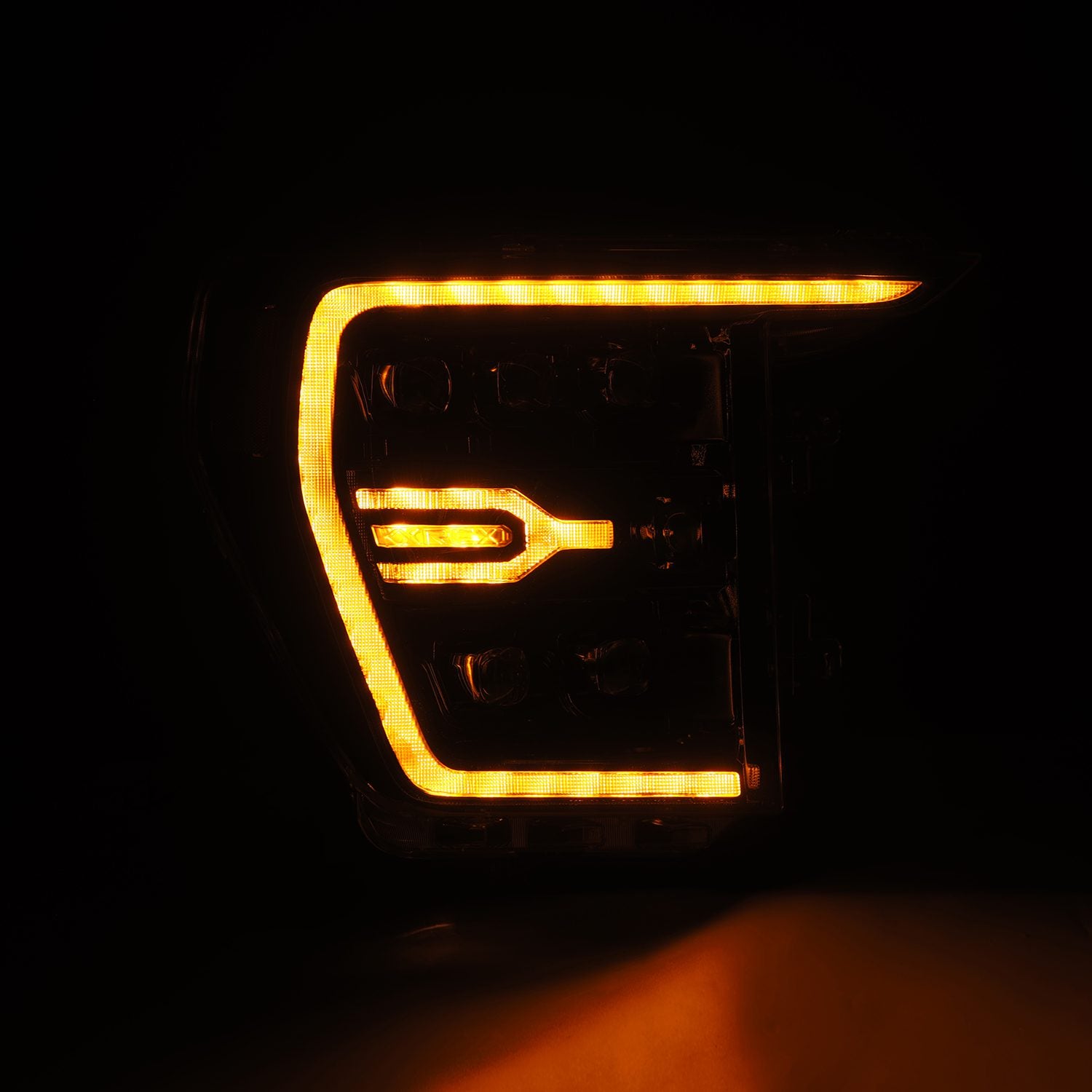 21-23 Ford F150 & F150 Raptor NOVA Series LED Projector Headlights - Alpha Black - Upgrade Your Truck Lighting for Night Driving & Off-Road Adventures