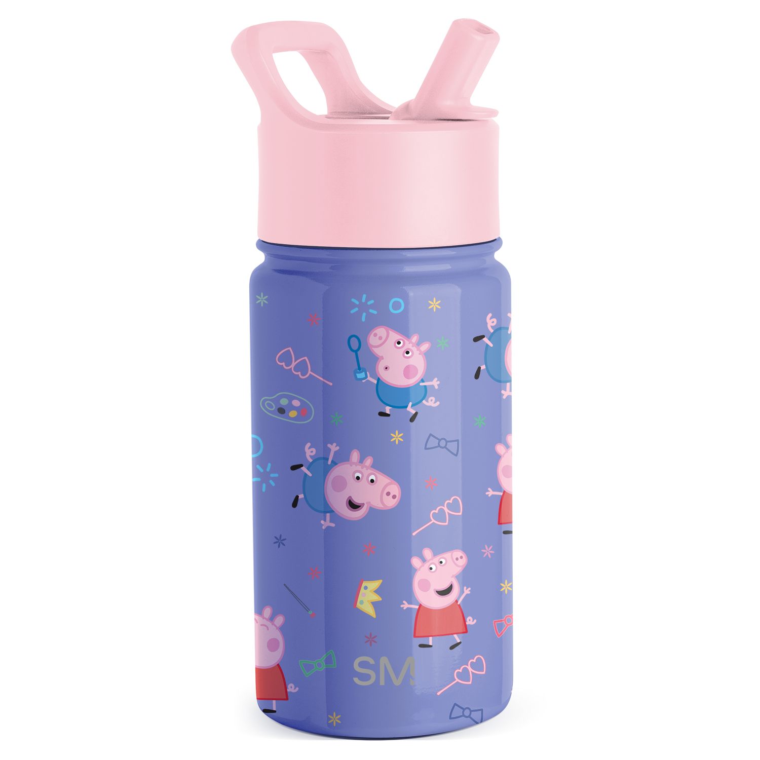 Summit Kids Water Bottle with Straw Lid - BPA Free, Leak Proof, Insulated Stainless Steel Bottle for School, Sports & Outdoor Activities