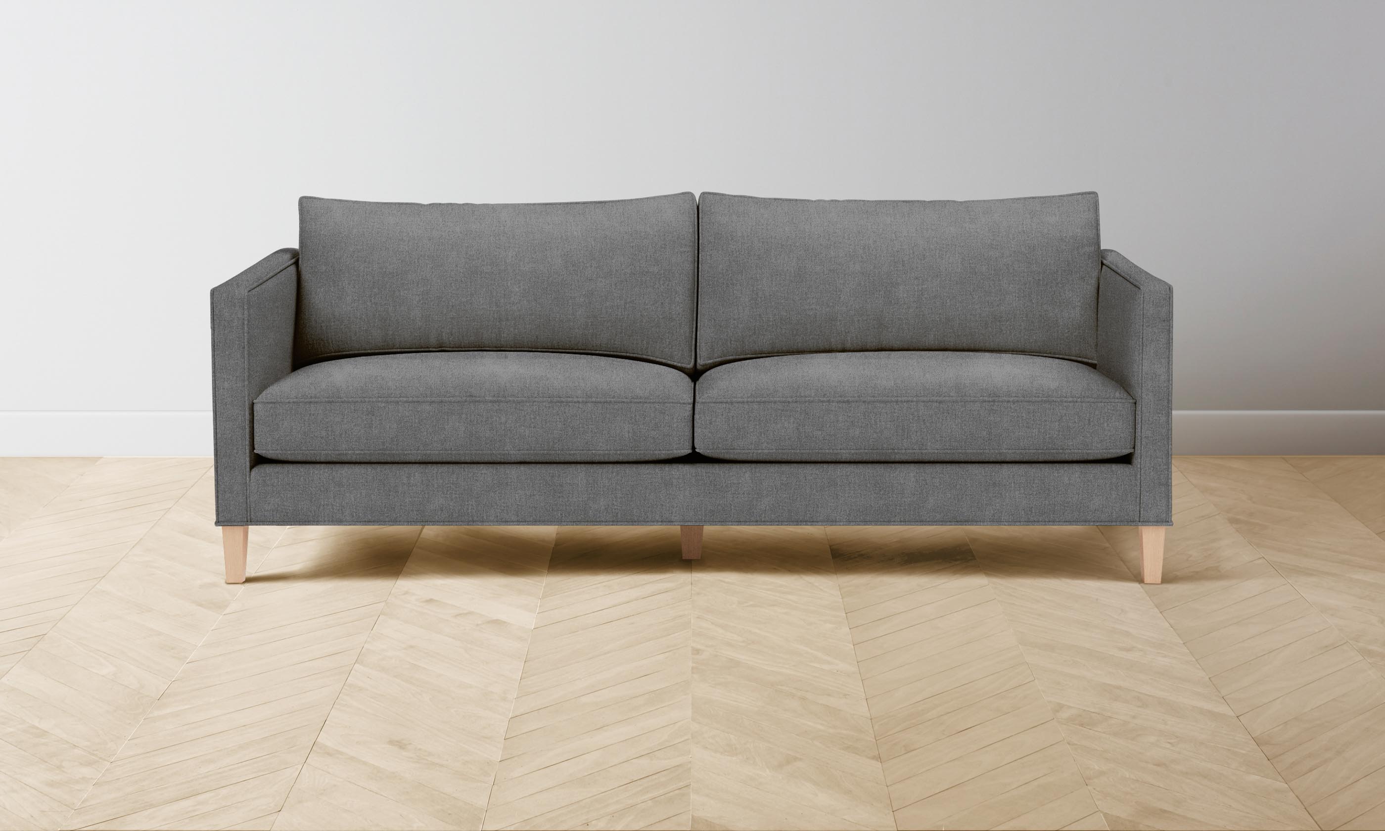 Premium Crosby Sofa - Performance Mélange Weave Fabric in Night Color - Perfect for Living Rooms, Lounges & Home Theaters