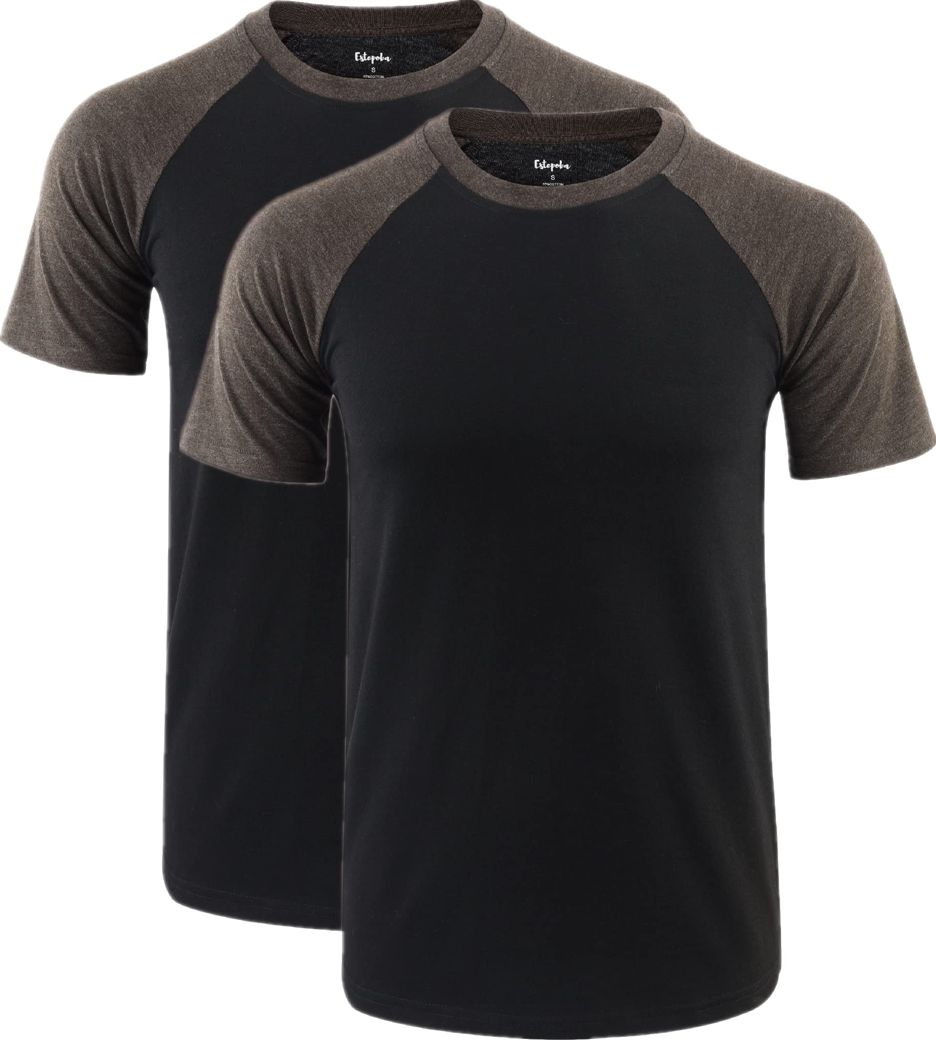 Estepoba Men's Soft Breathable Tagless Athletic T-Shirt - Moisture Wicking Quick Dry Activewear for Running, Hiking, Baseball & Outdoor Sports | Gym Workout & Casual Wear