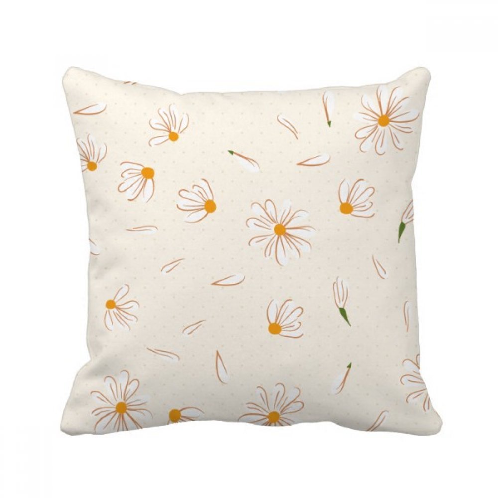 DIYthinker White Pear Flower Petal Throw Pillow Cover - Soft Decorative Cushion for Sofa, Bed, Dorm - Perfect for Home Decor, Living Room, Bedroom & Nursery