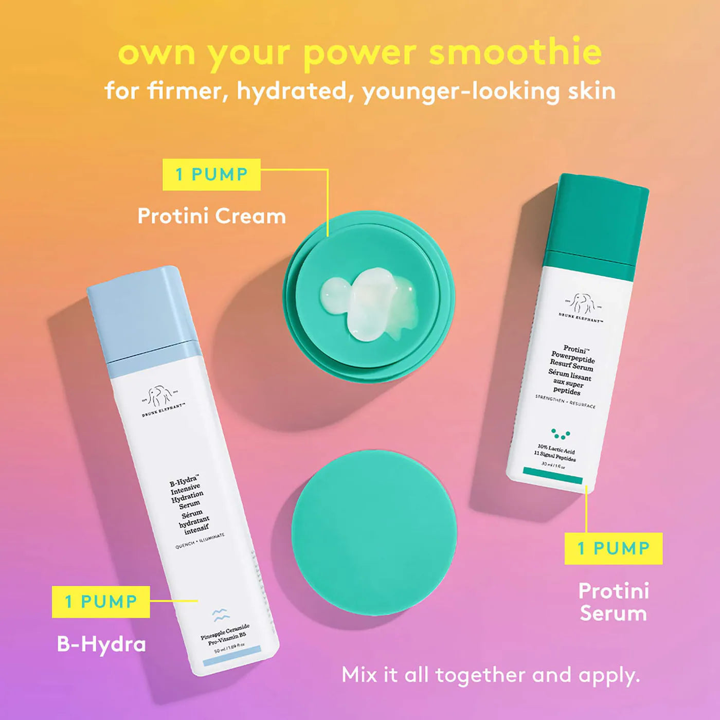 Drunk Elephant Protini™ Polypeptide Firming Refillable Moisturizer 50ml - Anti-Aging Face Cream for Hydration & Wrinkles - New in Box - Perfect for Daily Skincare Routine & Travel