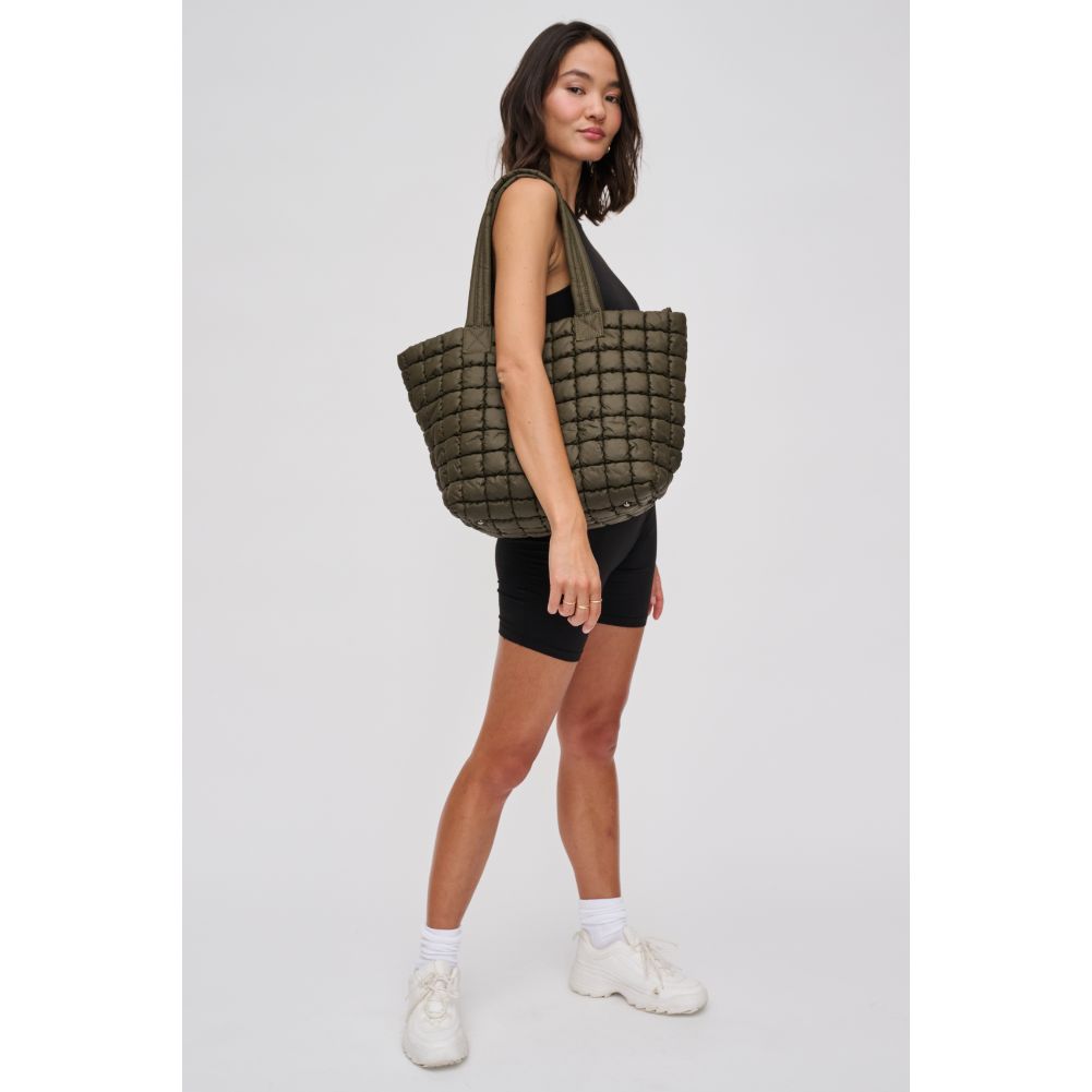 Stylish Breakaway Puffer Tote Bag for Women - Waterproof Winter Shoulder Handbag - Perfect for Work, Travel & Shopping