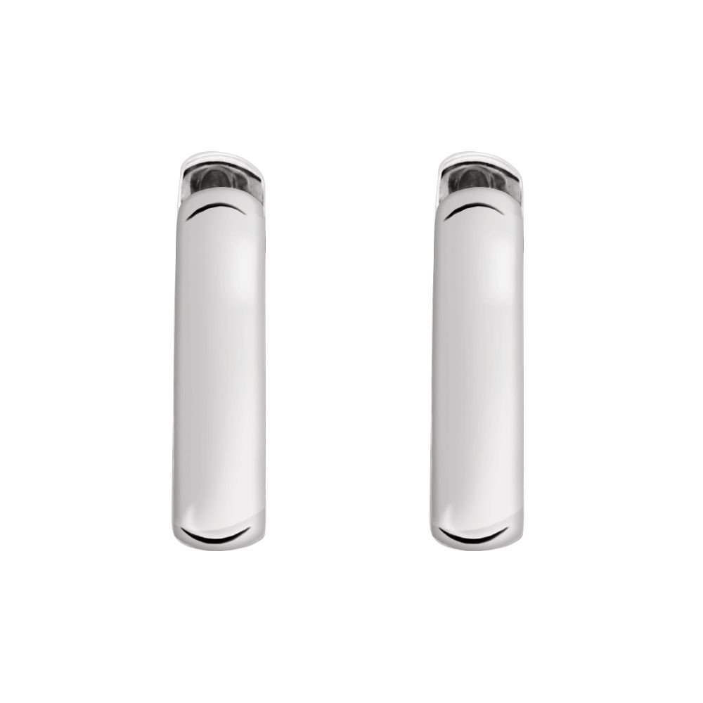 925 Sterling Silver 14mm Hinged Hoop Earrings for Women - Hypoallergenic Dainty Everyday Jewelry - Perfect for Work, Date Night & Special Occasions