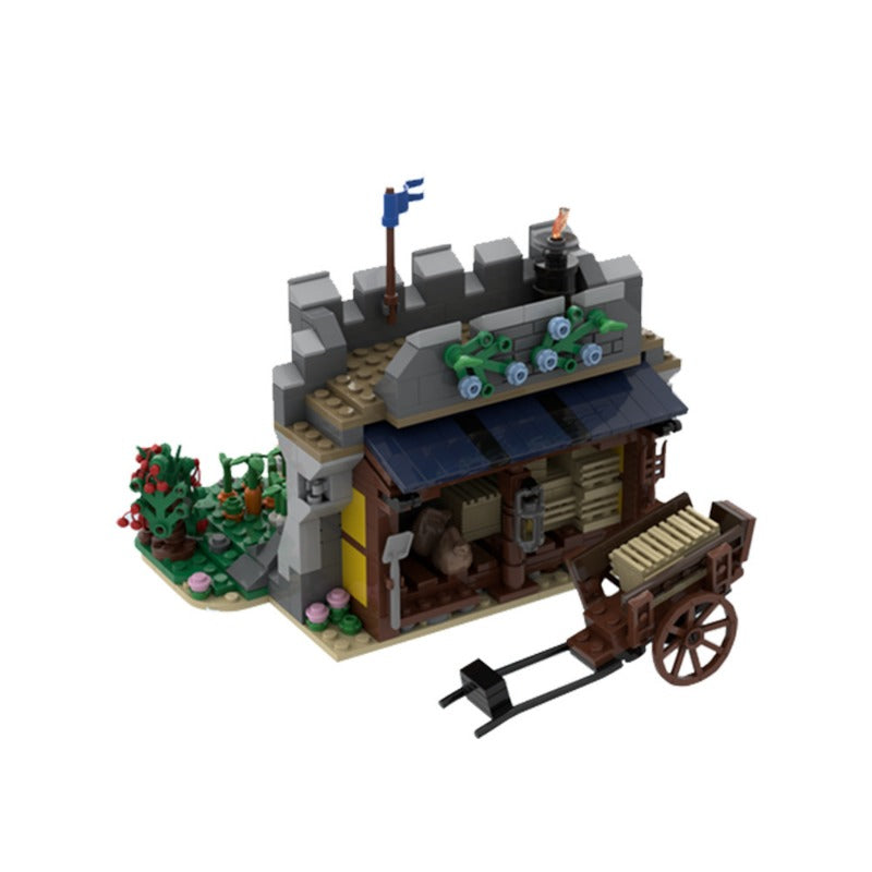 709pcs MOC 155056 31120 Expansion Set - Rickyard & Farmland Building Kit (Gobricks Version) | Compatible with LEGO Creator 3-in-1 Medieval Castle | Perfect for Farm Scenes, Medieval Displays & Creative Play