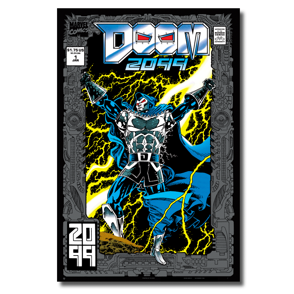 Doom 2099 #1 Comic Book Poster - Vintage Marvel Collectible Art Print for Home, Office & Gaming Room Decor