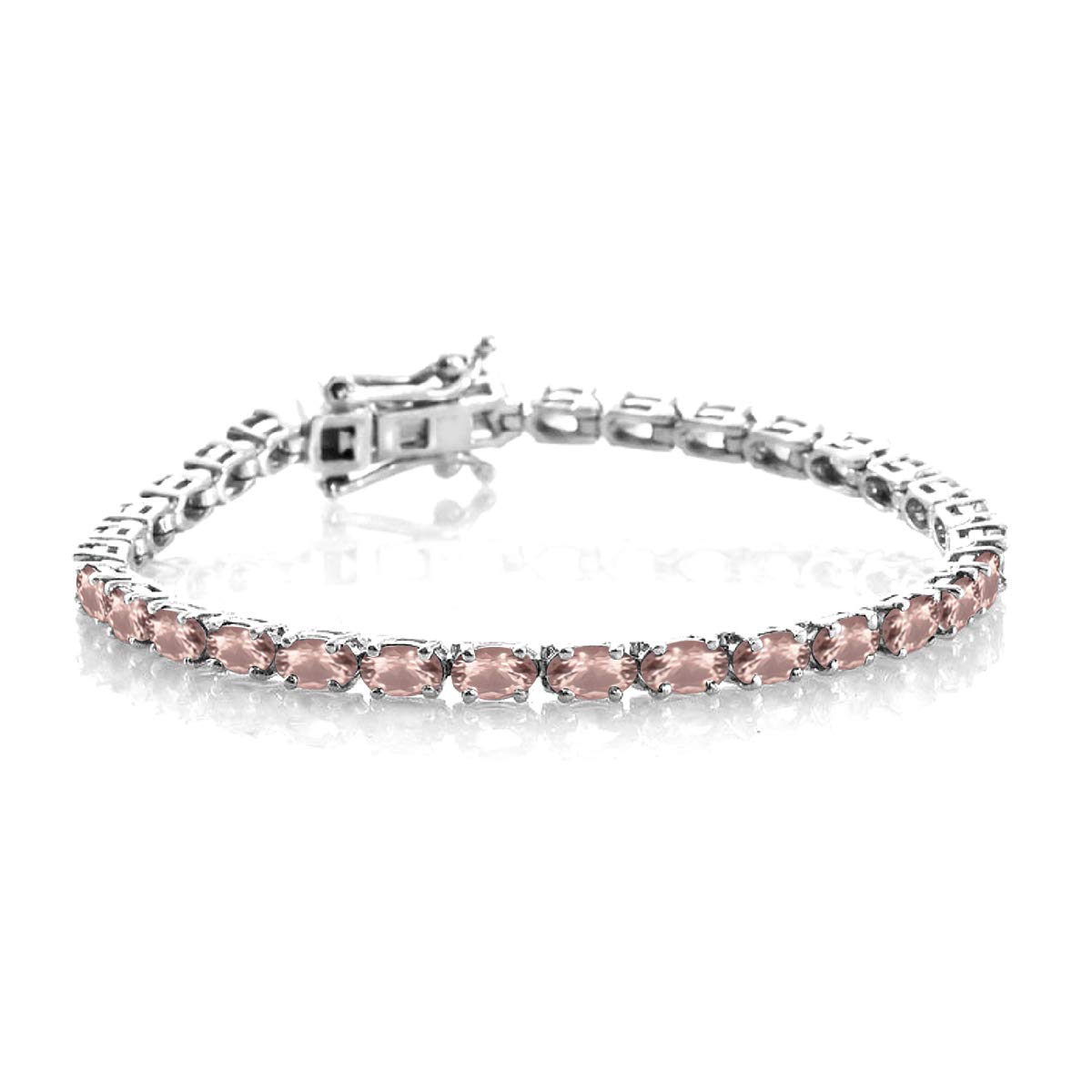 MOONEYE 3.00 Carat Multi-Gemstone Tennis Bracelet for Women - Platinum Plated 925 Sterling Silver Jewelry Gift for Anniversary, Birthday & Special Occasions | Elegant & Shining Fashion Accessory