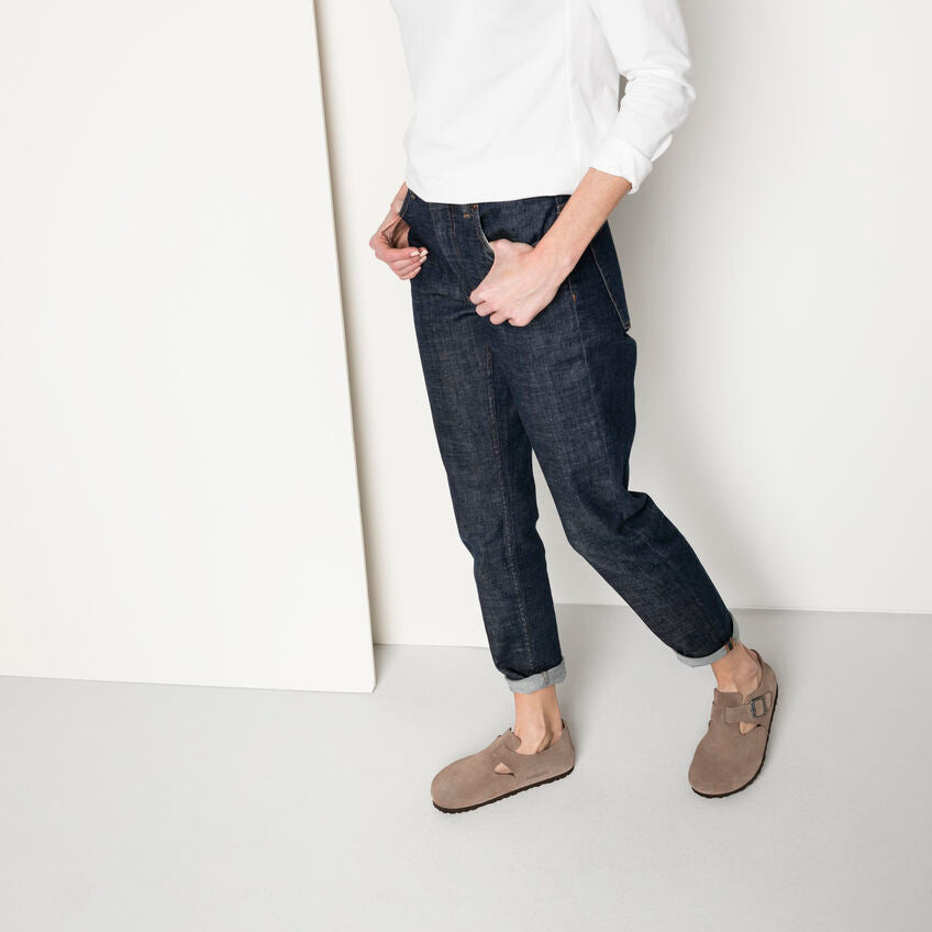 Birkenstock London Suede Leather Sandals - Classic Footbed Comfort in Taupe | Perfect for Casual Wear, Walking & Everyday Comfort